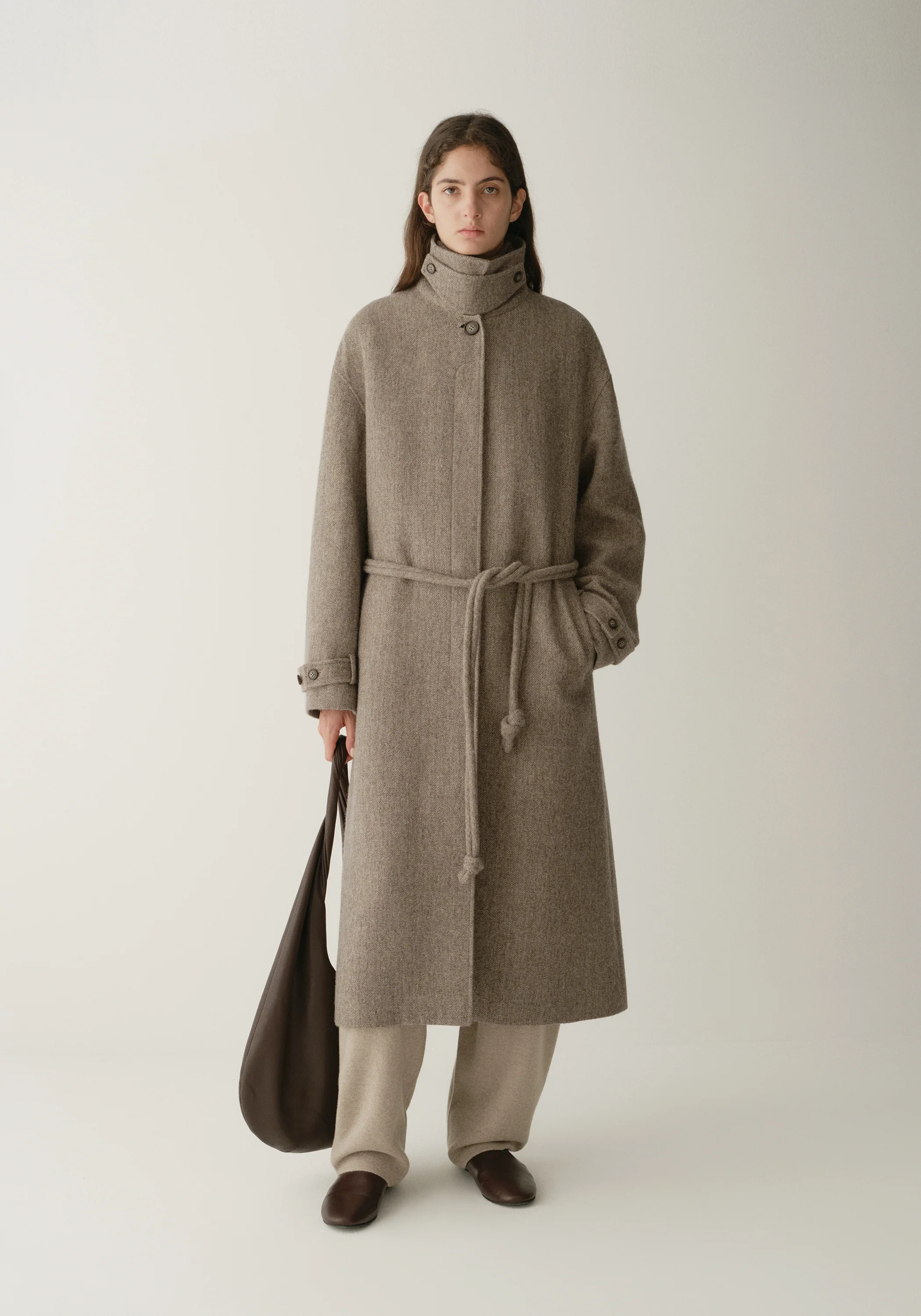 Single-breasted Long Coat - Image 3