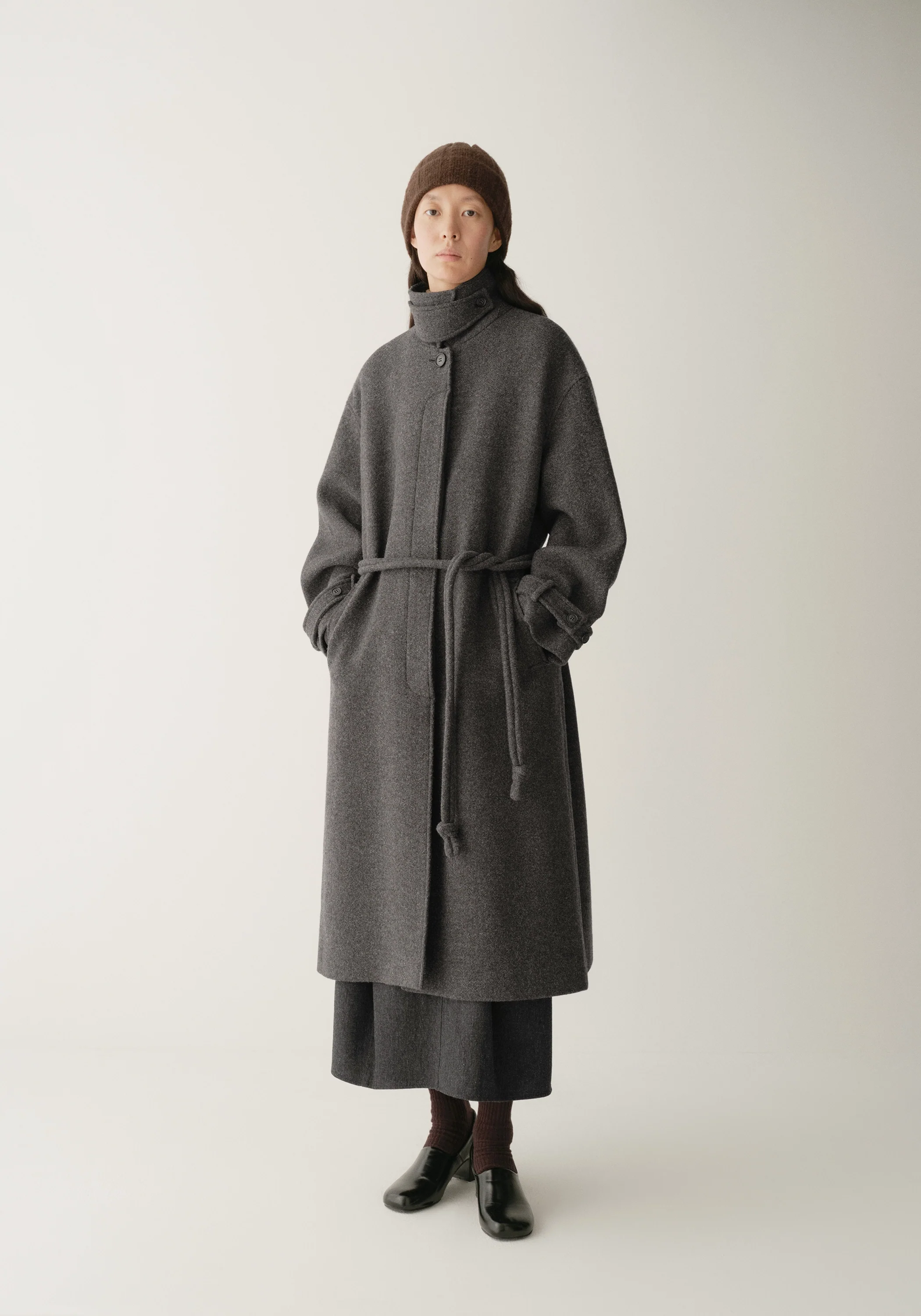 Single-breasted Long Coat - Image 4