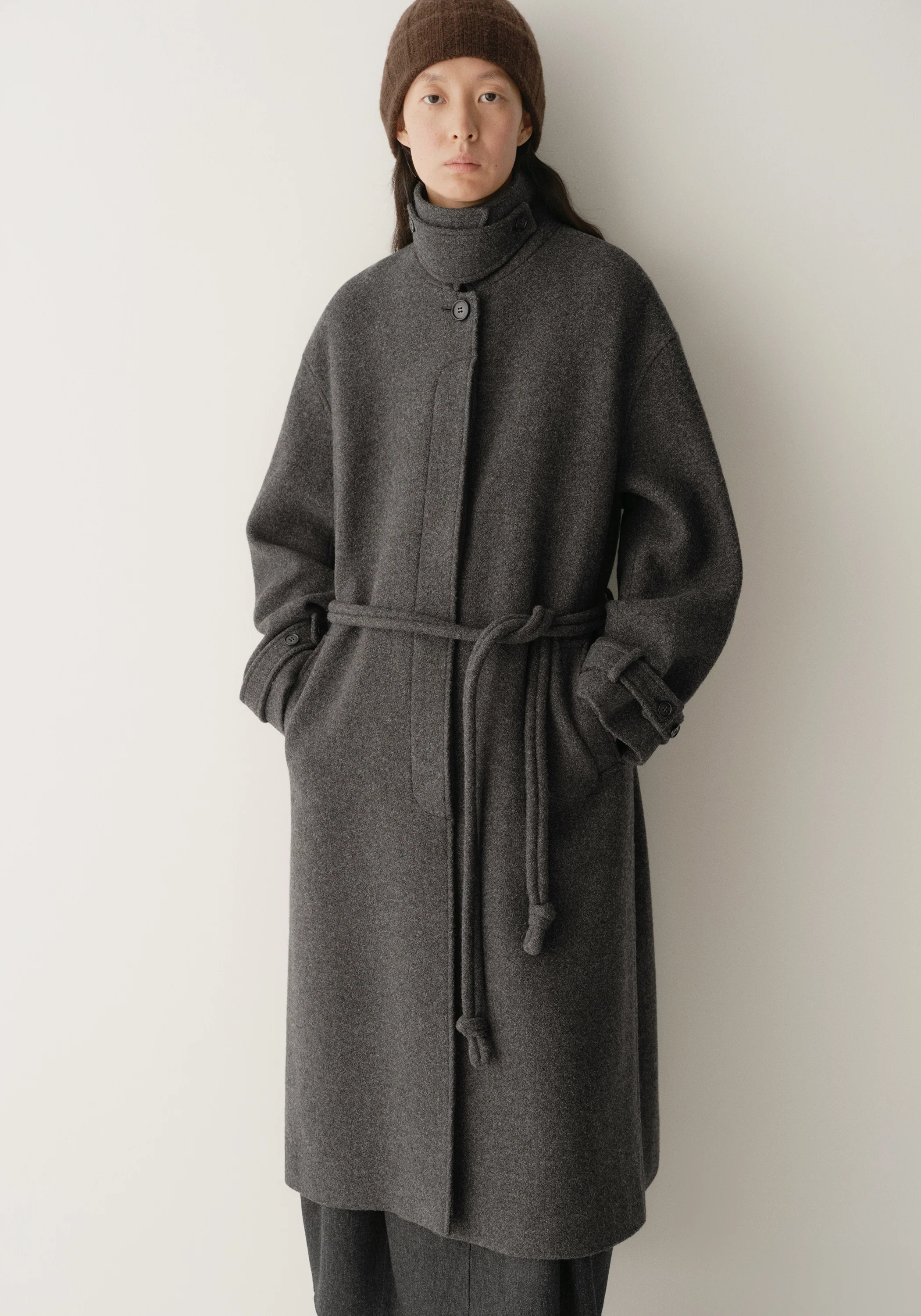 Single-breasted Long Coat - Image 7