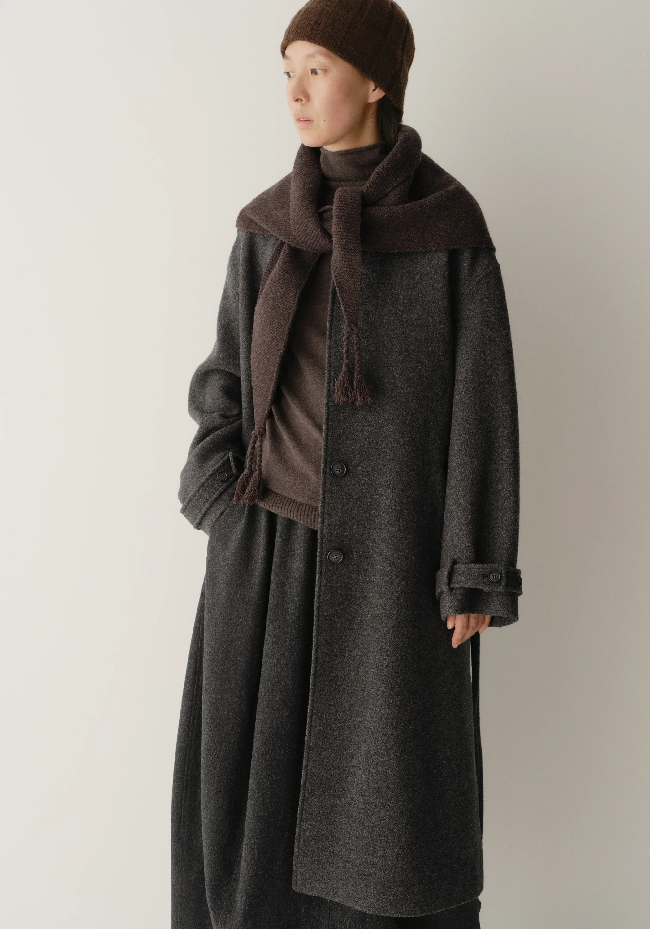 Single-breasted Long Coat - Image 8