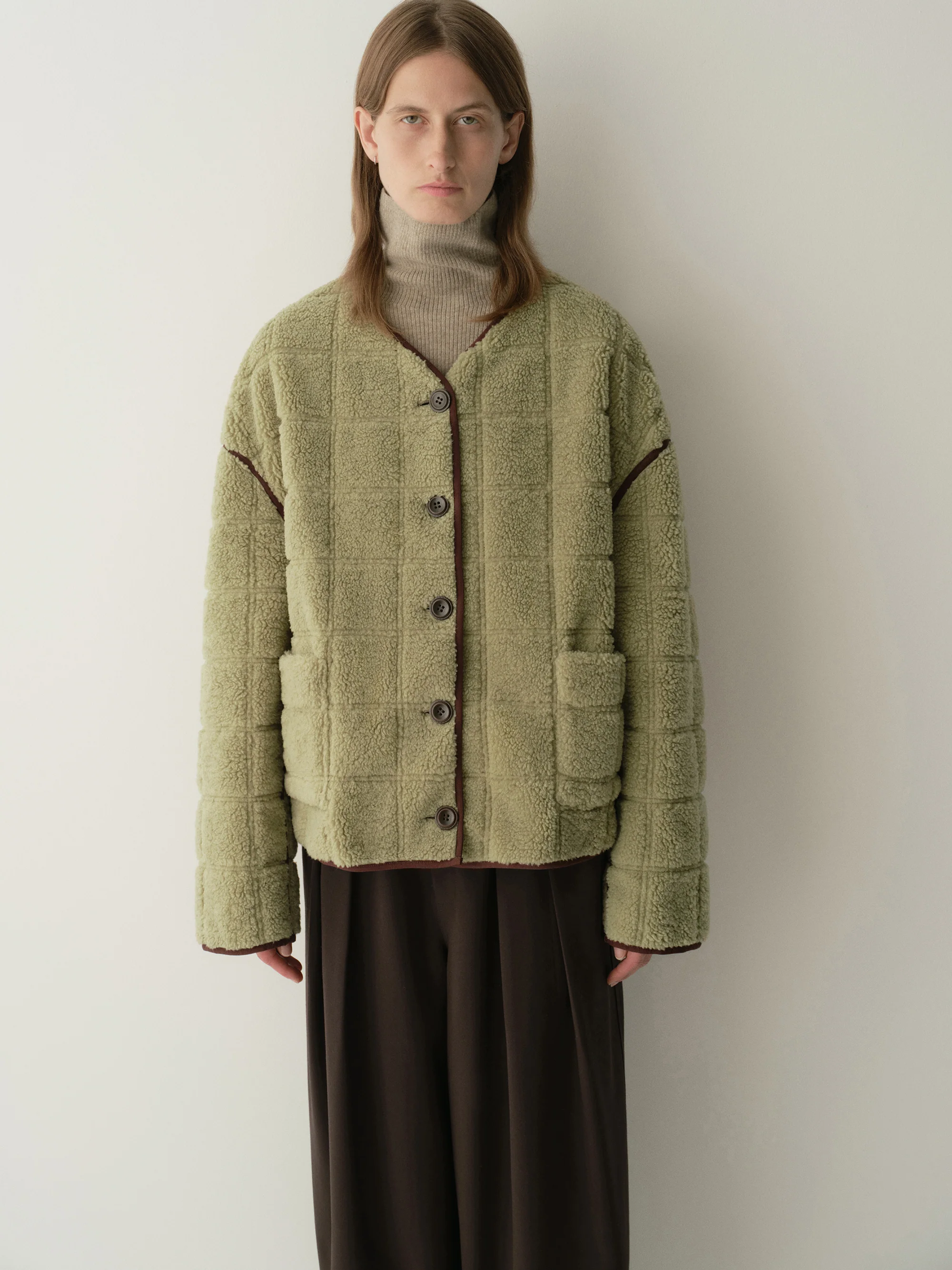 Two-way Checked Jacket - Image 10