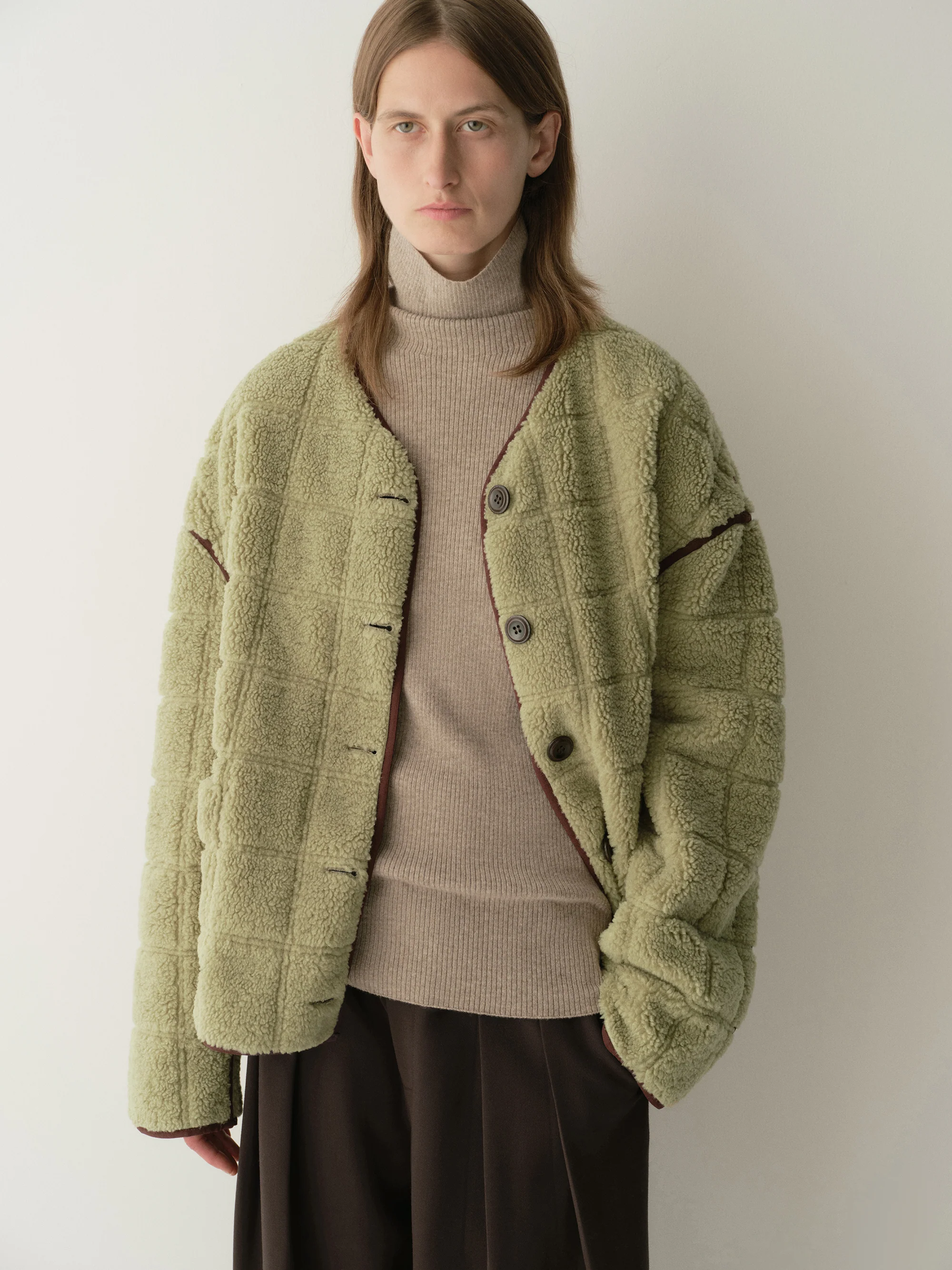 Two-way Checked Jacket - Image 11
