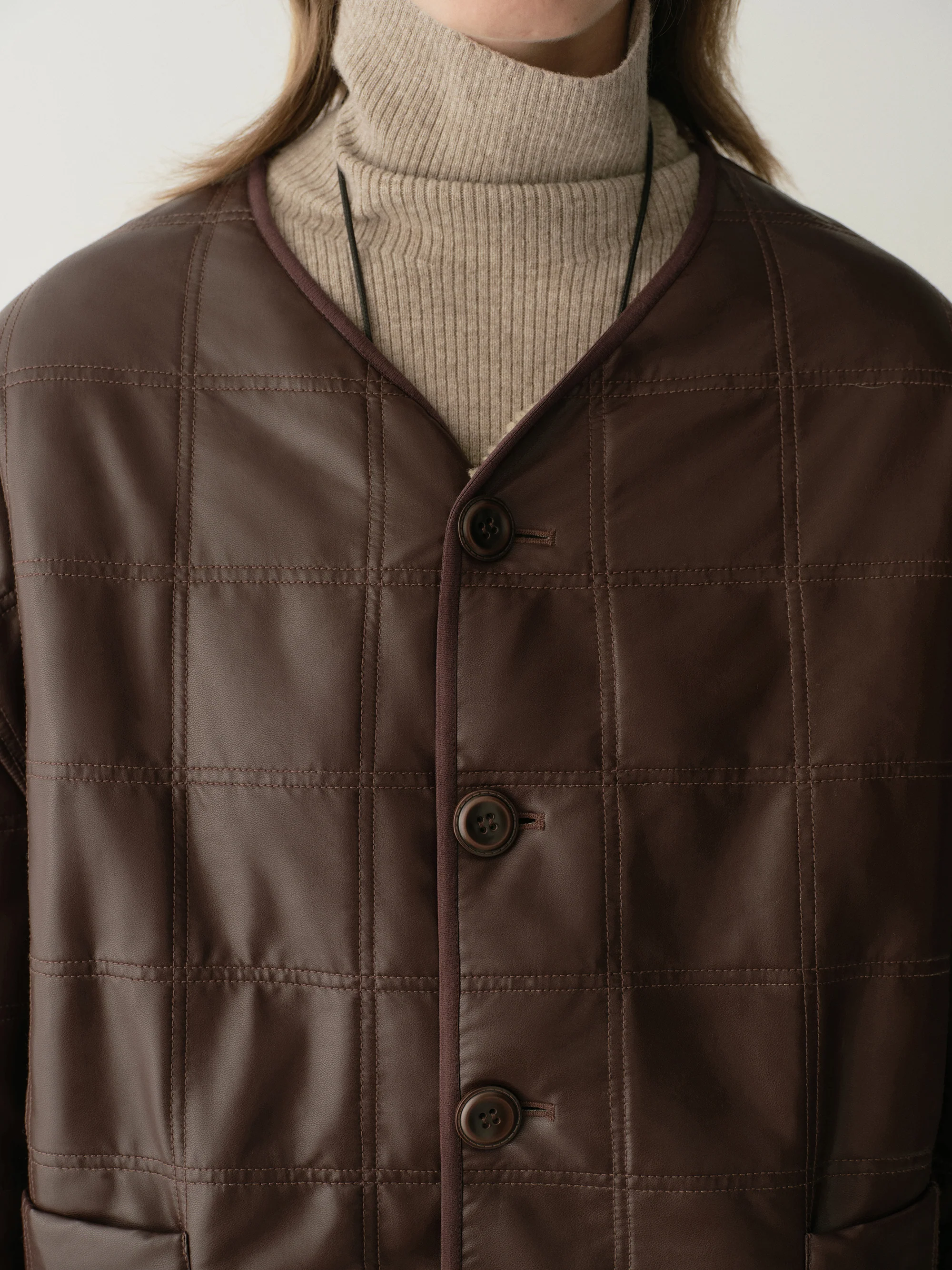 Two-way Checked Jacket - Image 12
