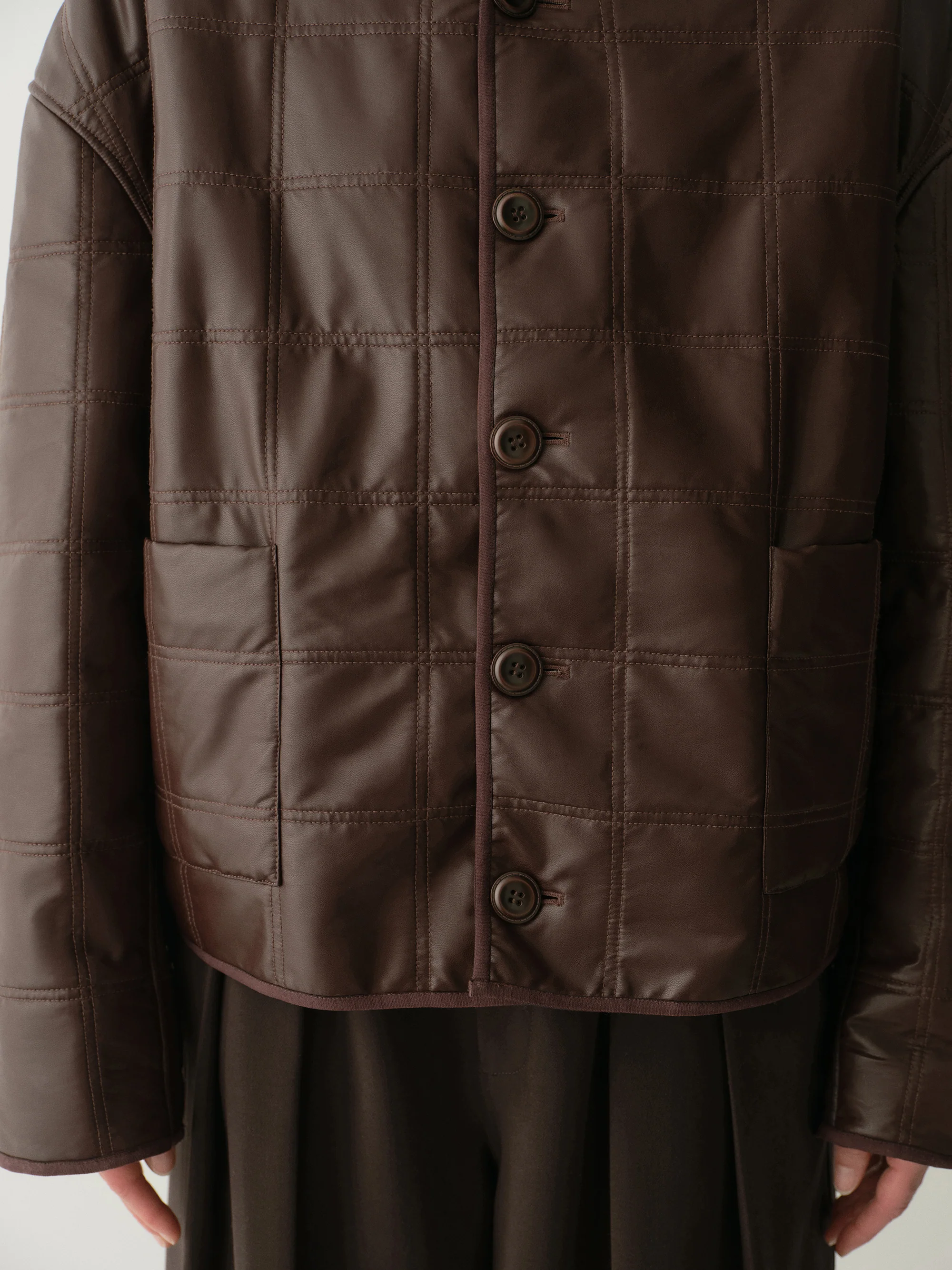 Two-way Checked Jacket - Image 13
