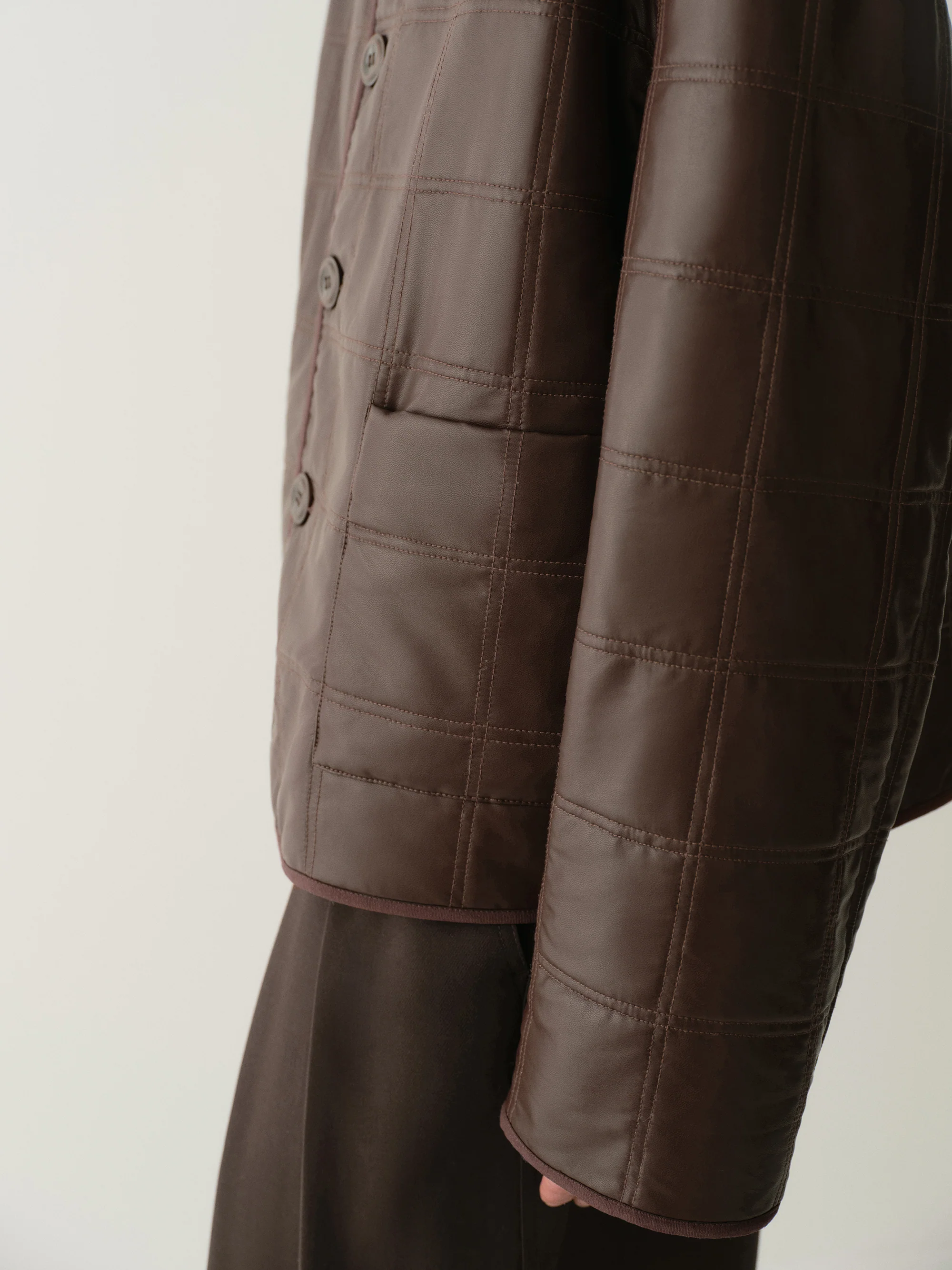 Two-way Checked Jacket - Image 14