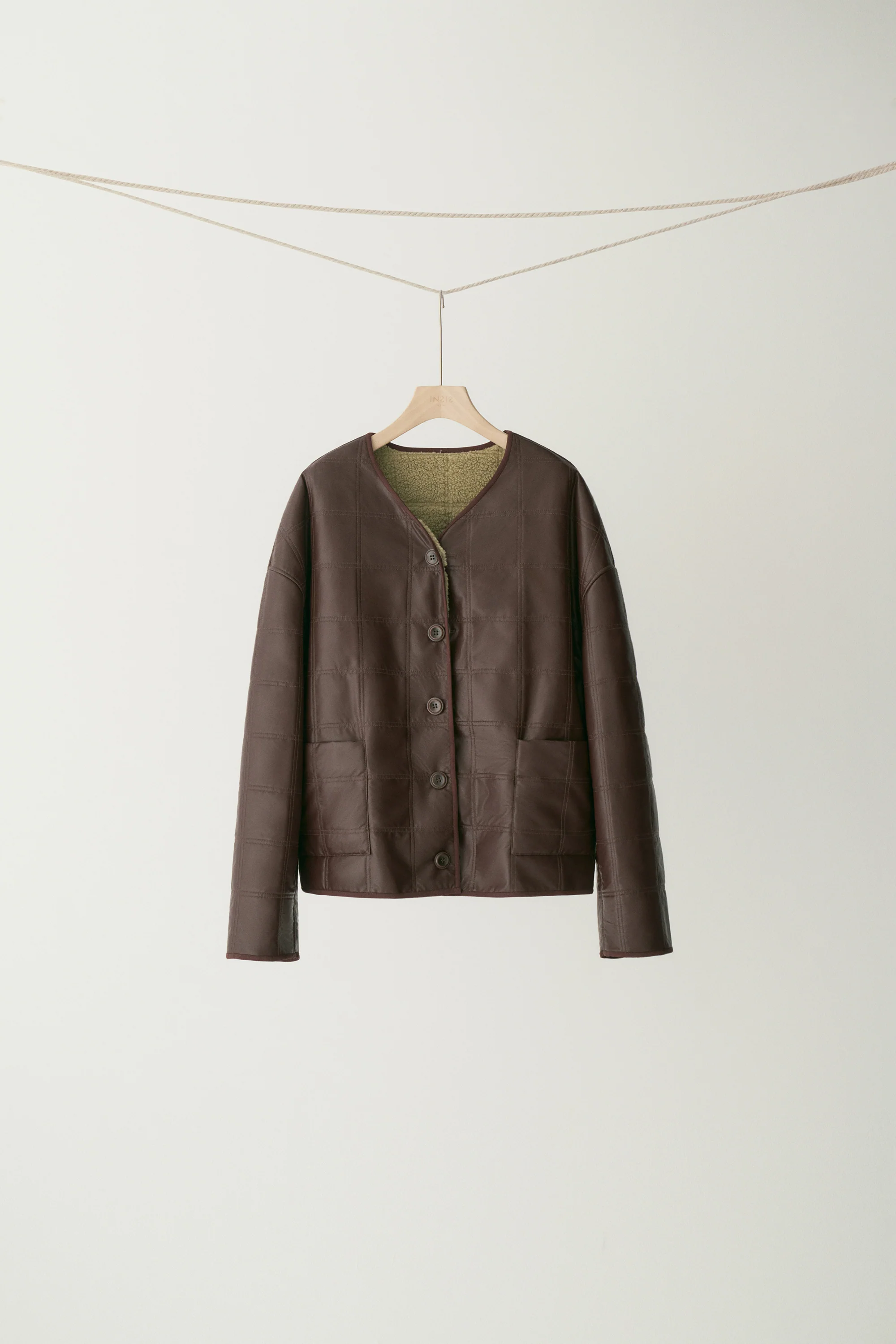 Two-way Checked Jacket - Image 17