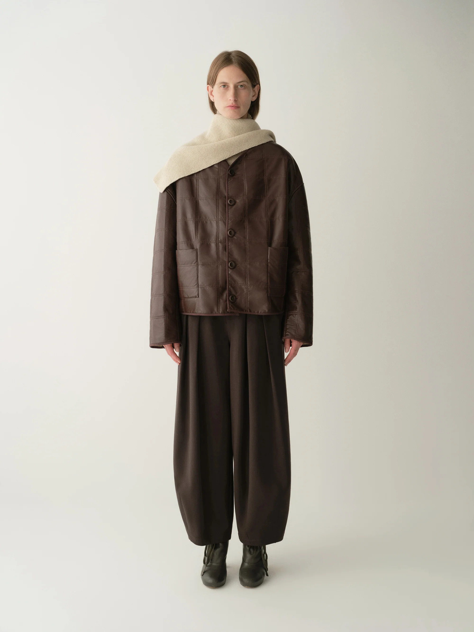 Two-way Checked Jacket - Image 2