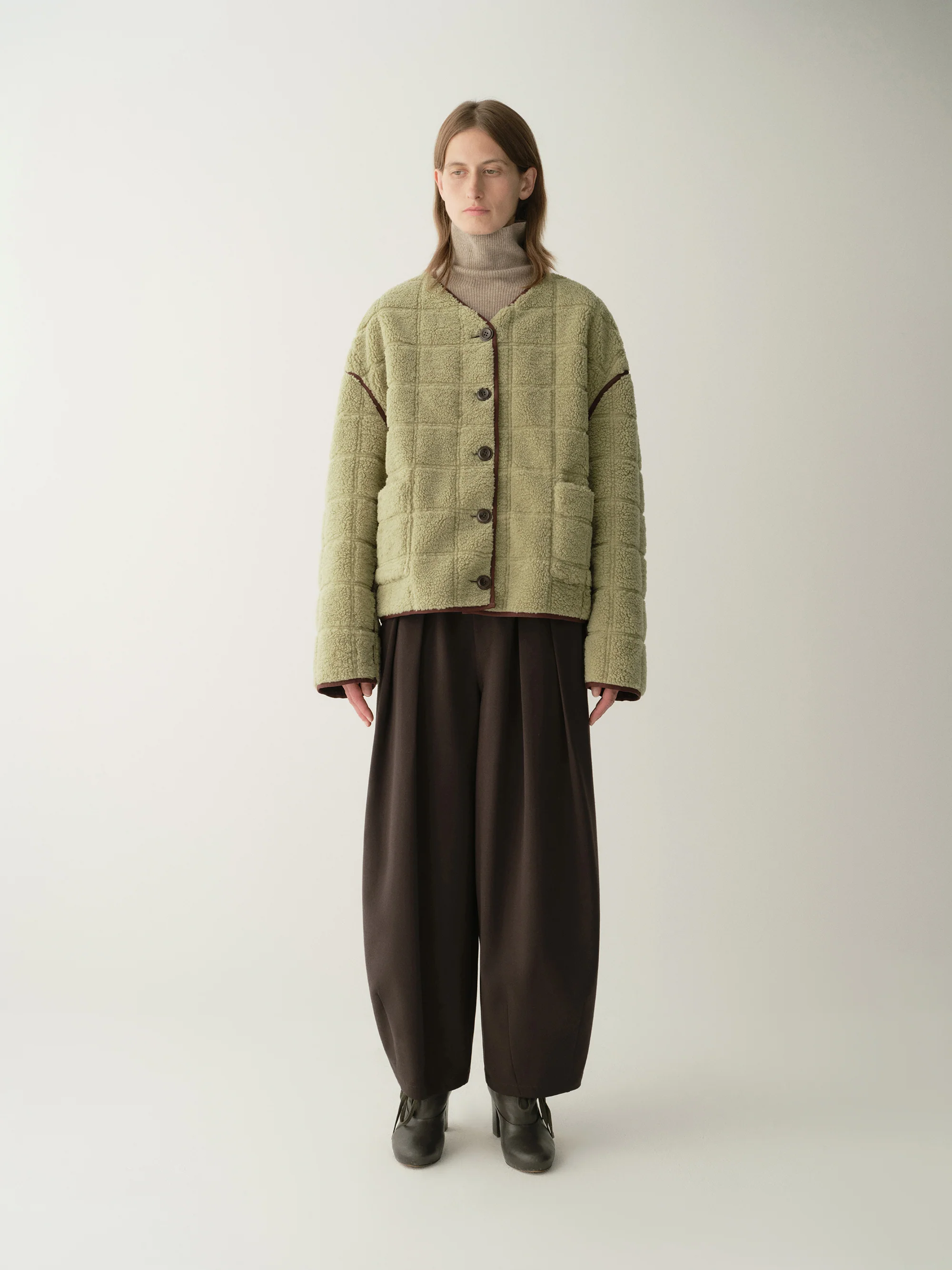 Two-way Checked Jacket - Image 6