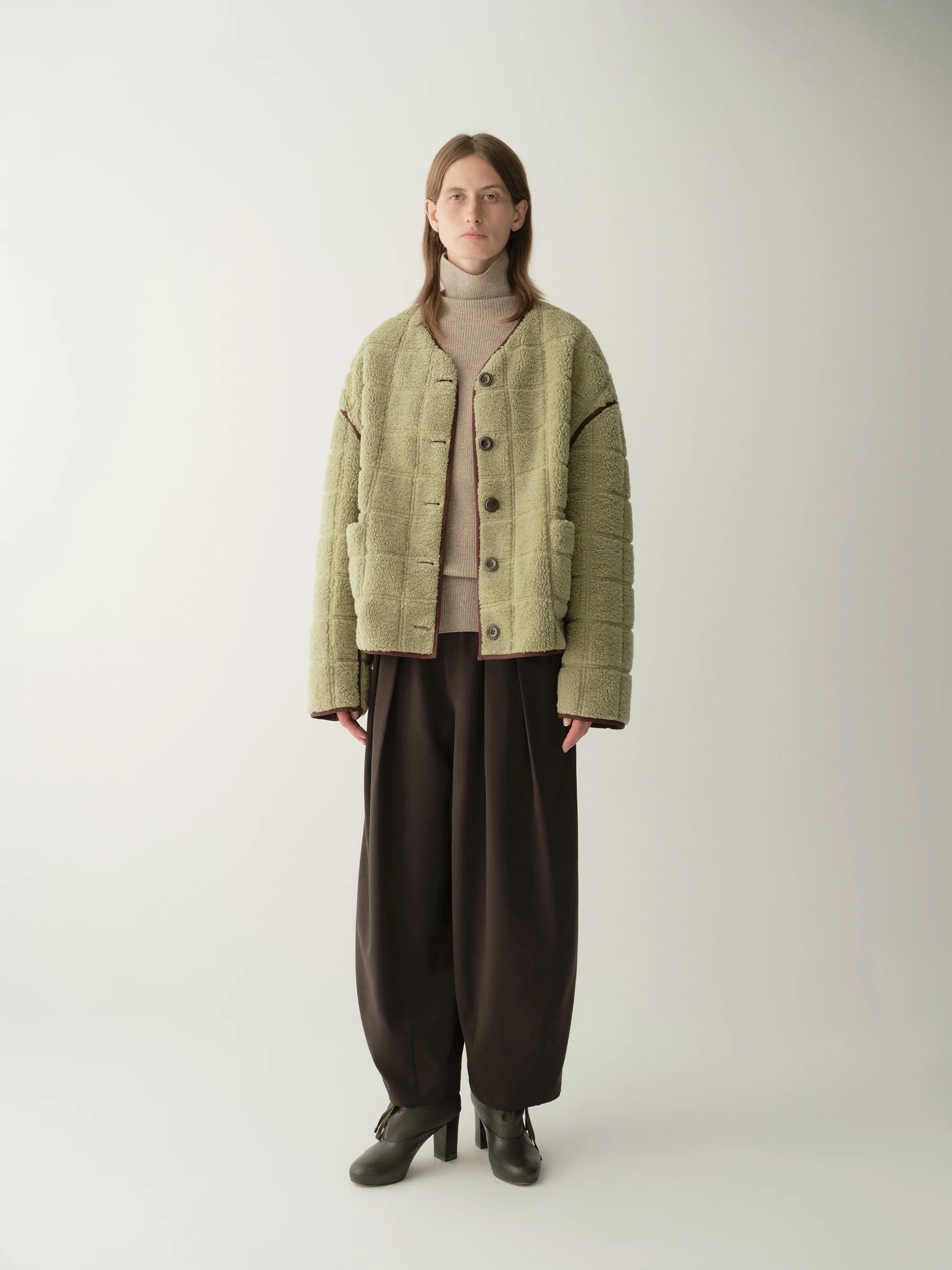 Two-way Checked Jacket - Image 7