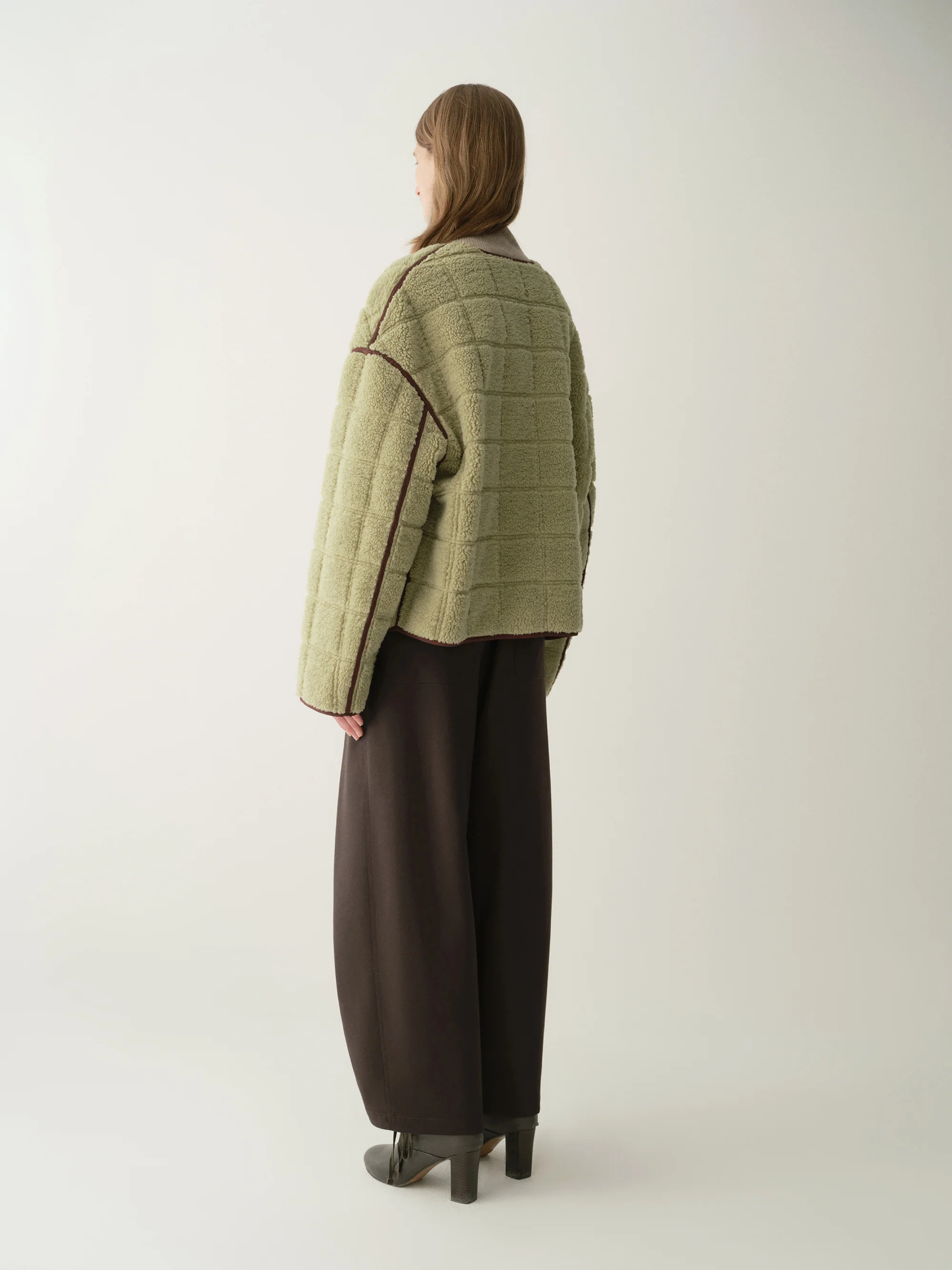 Two-way Checked Jacket - Image 8