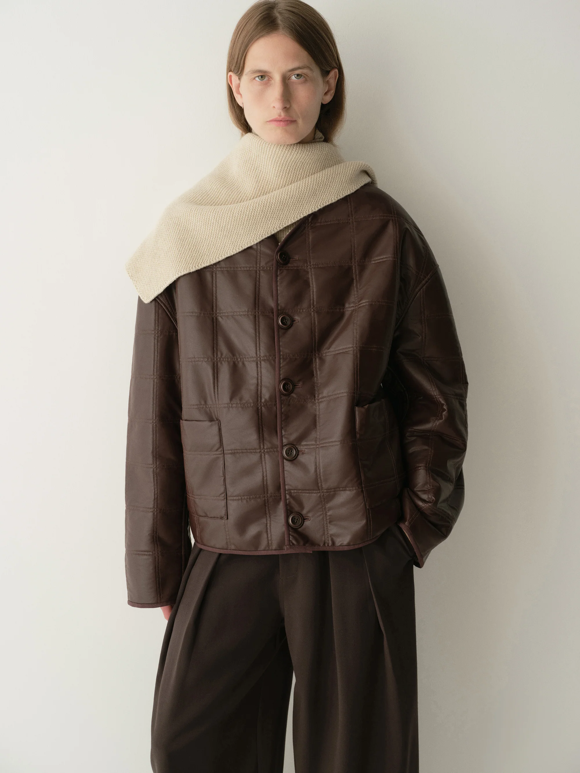 Two-way Checked Jacket - Image 9