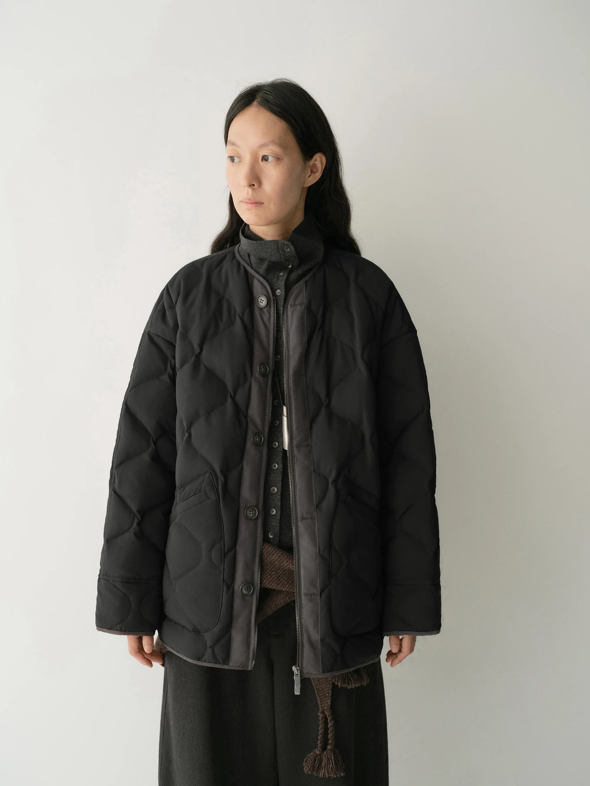 Short Contrast-panel Down Jacket - Image 16