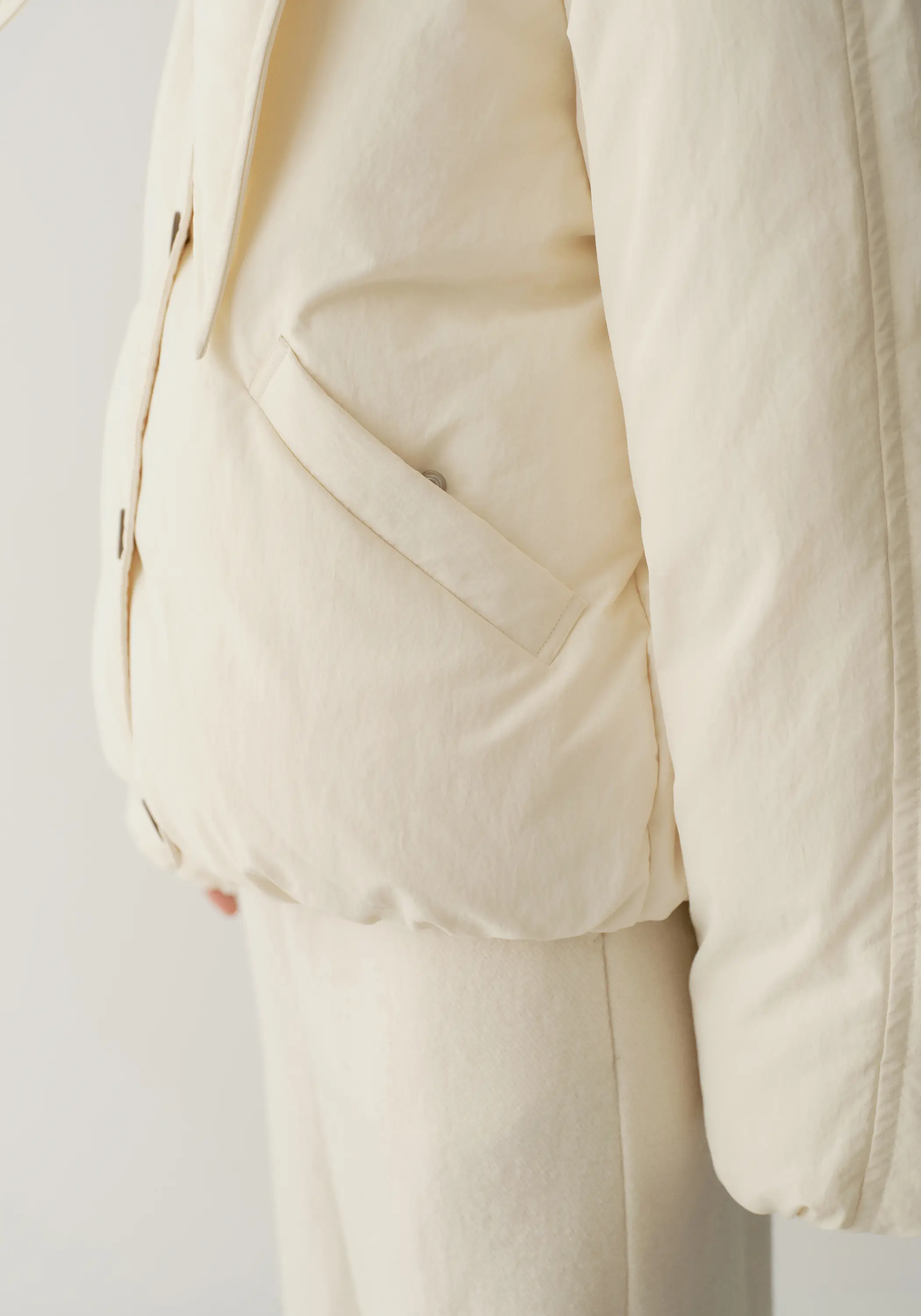 Tie-scarf Down Jacket - Image 13