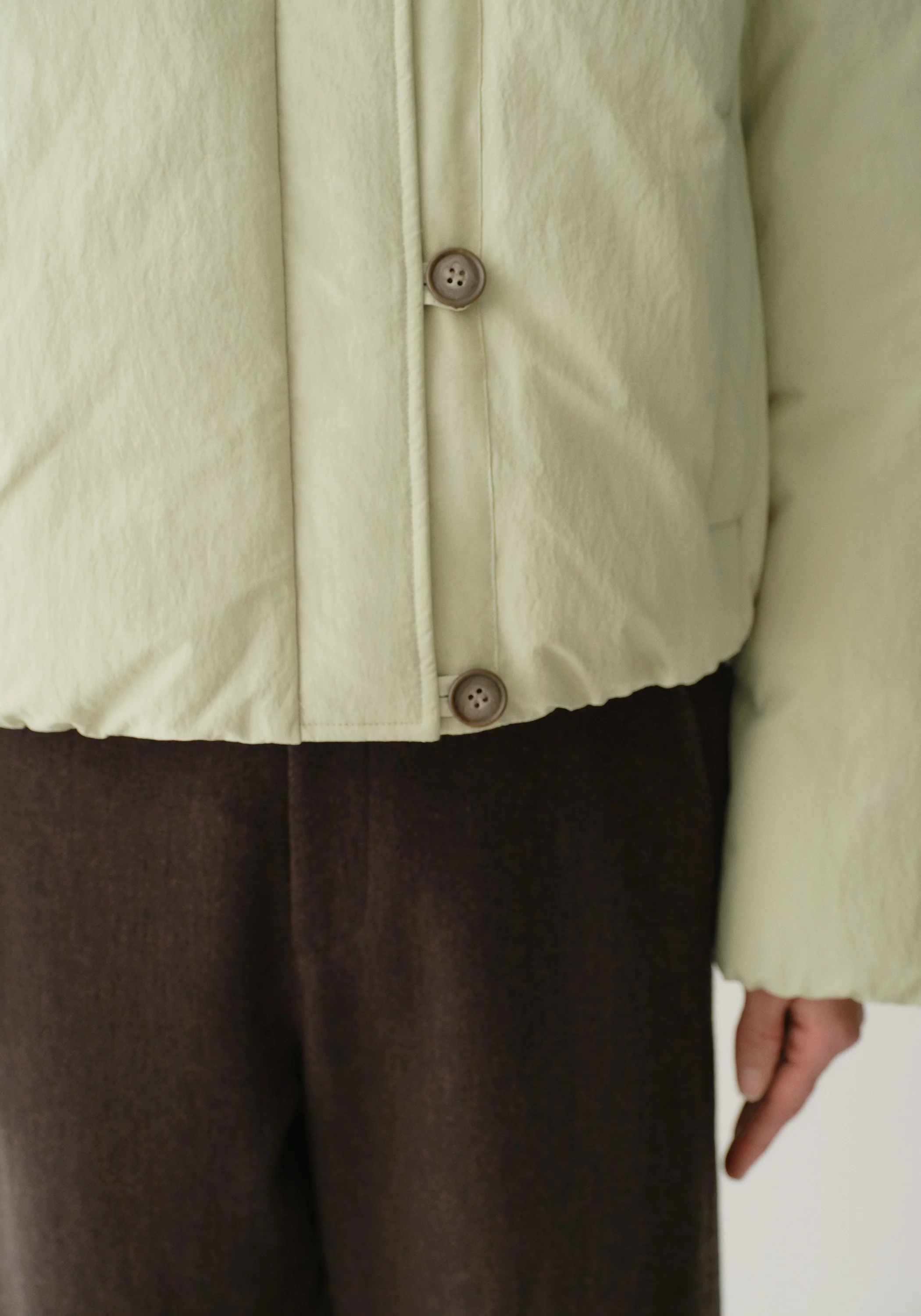 Asymmetric Short Down Jacket - Image 11