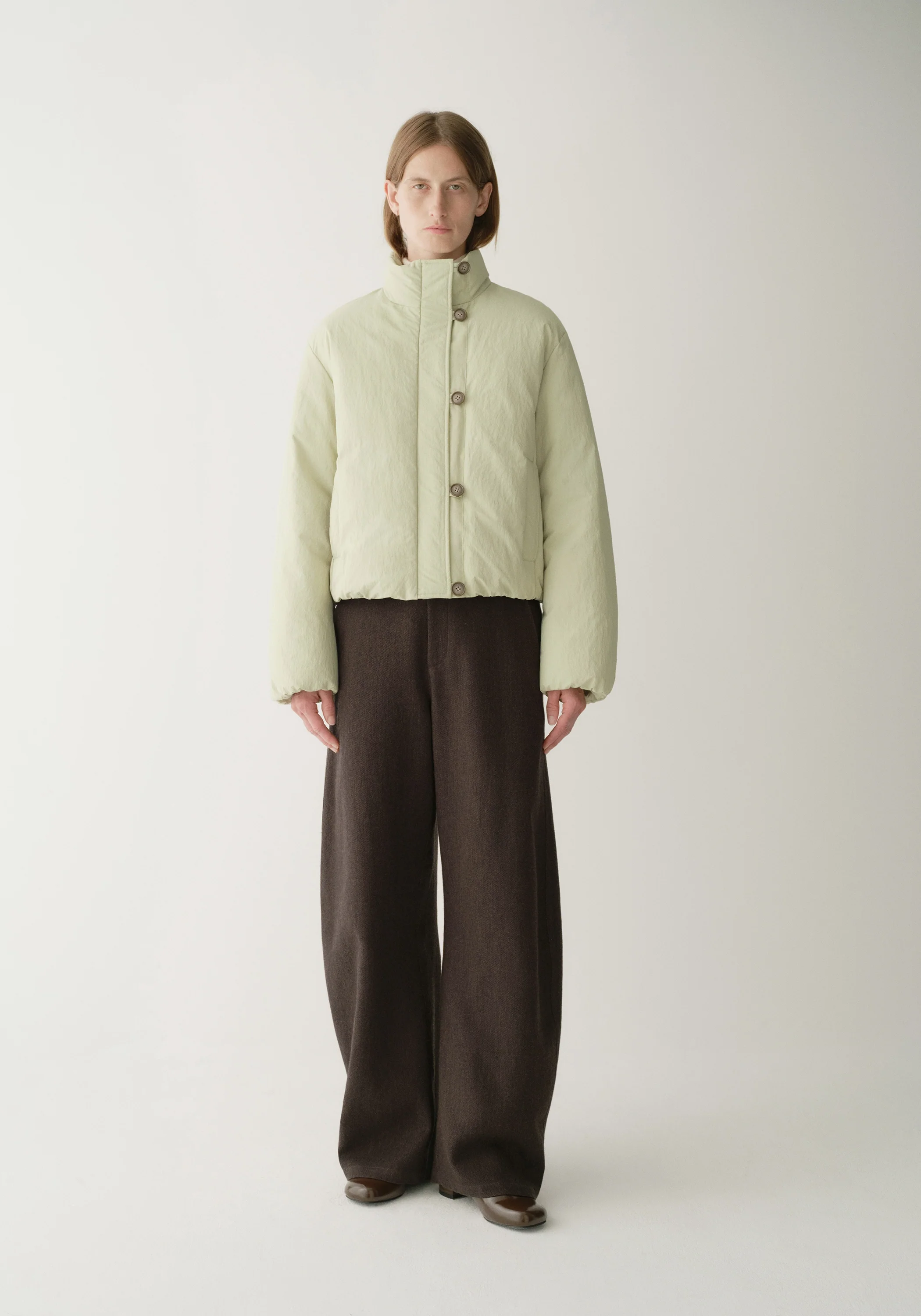 Asymmetric Short Down Jacket - Image 3