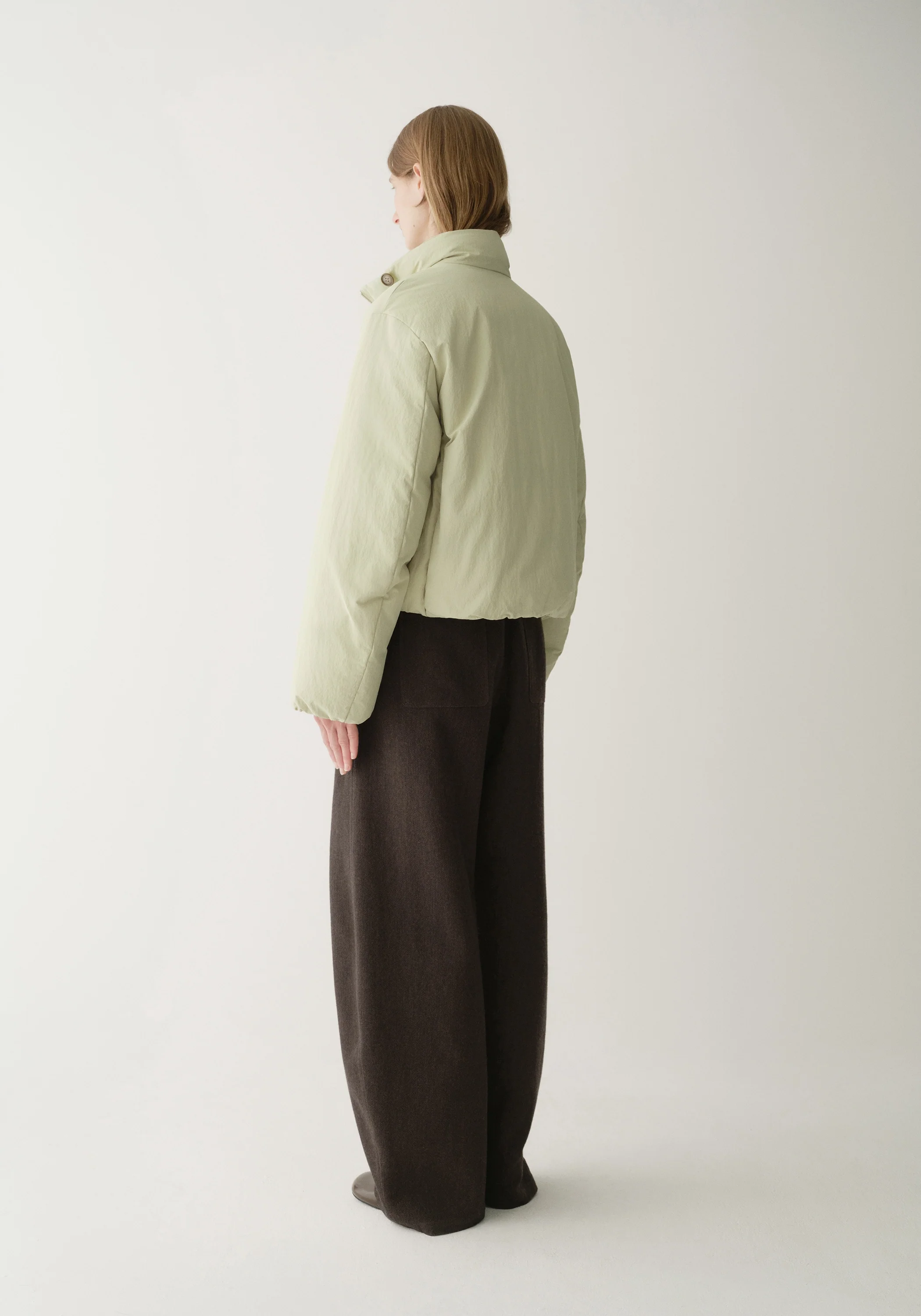 Asymmetric Short Down Jacket - Image 6