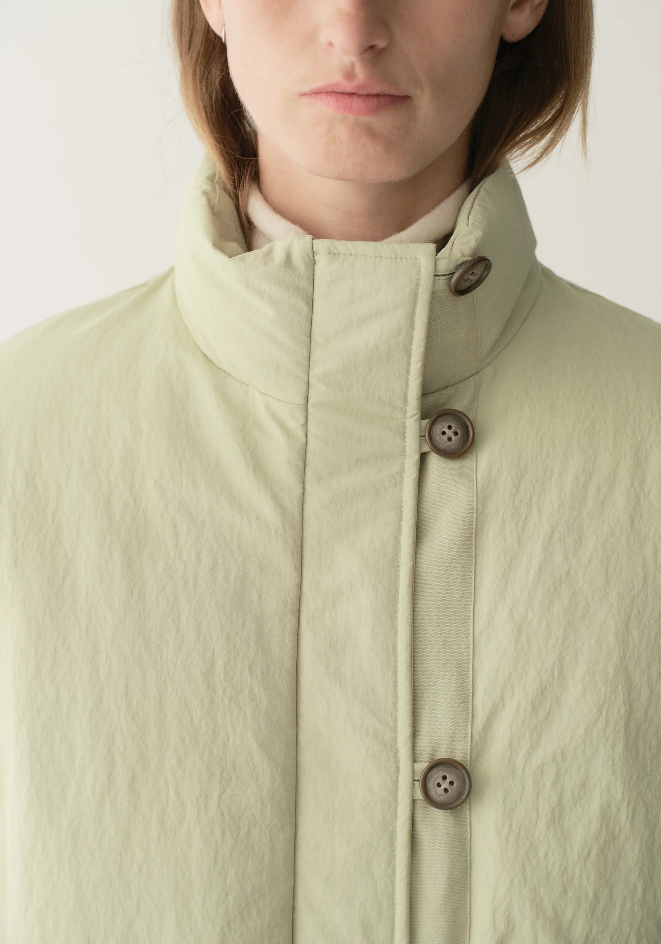 Asymmetric Short Down Jacket - Image 9