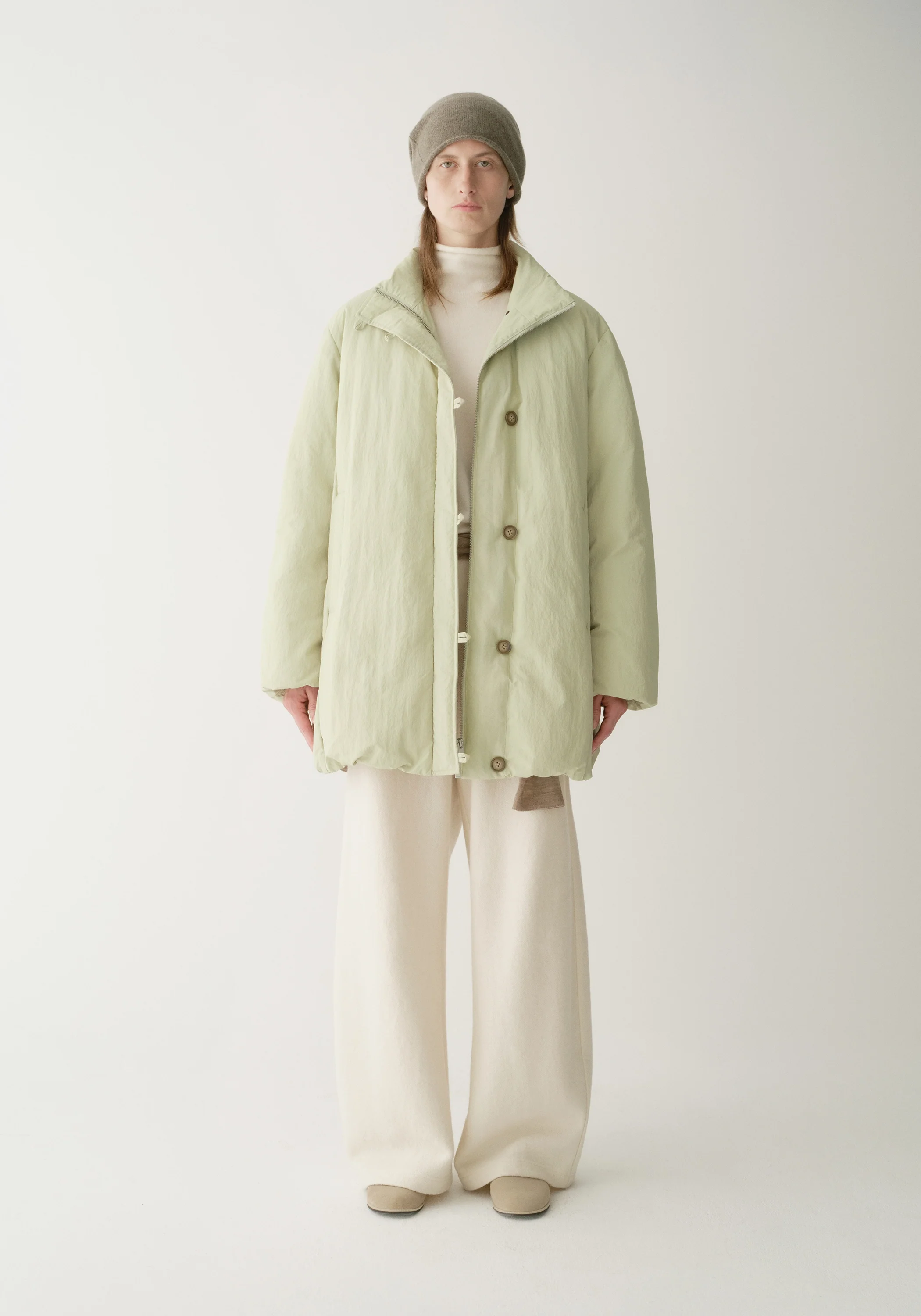 Asymmetric Long Down Jacket - Image 10