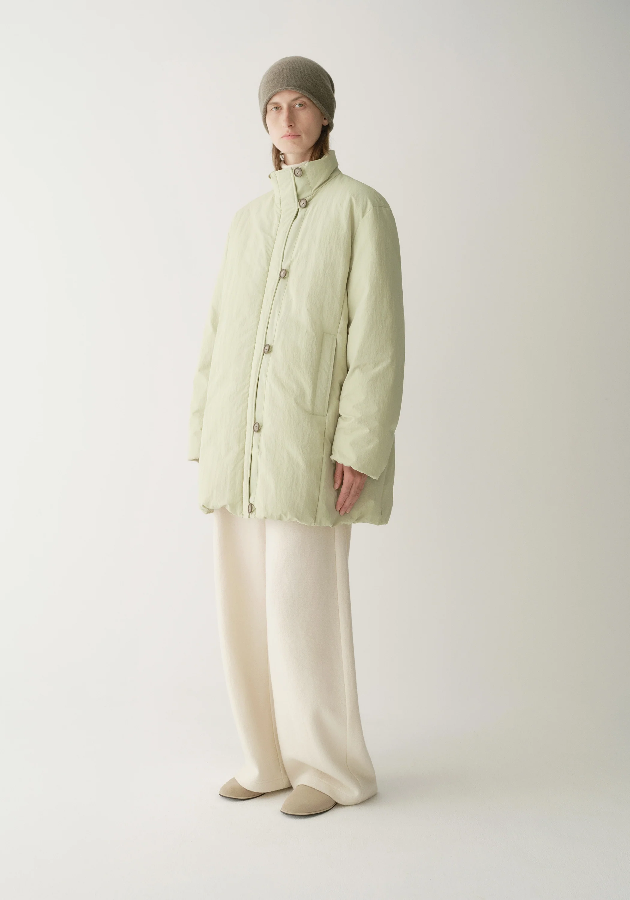 Asymmetric Long Down Jacket - Image 11