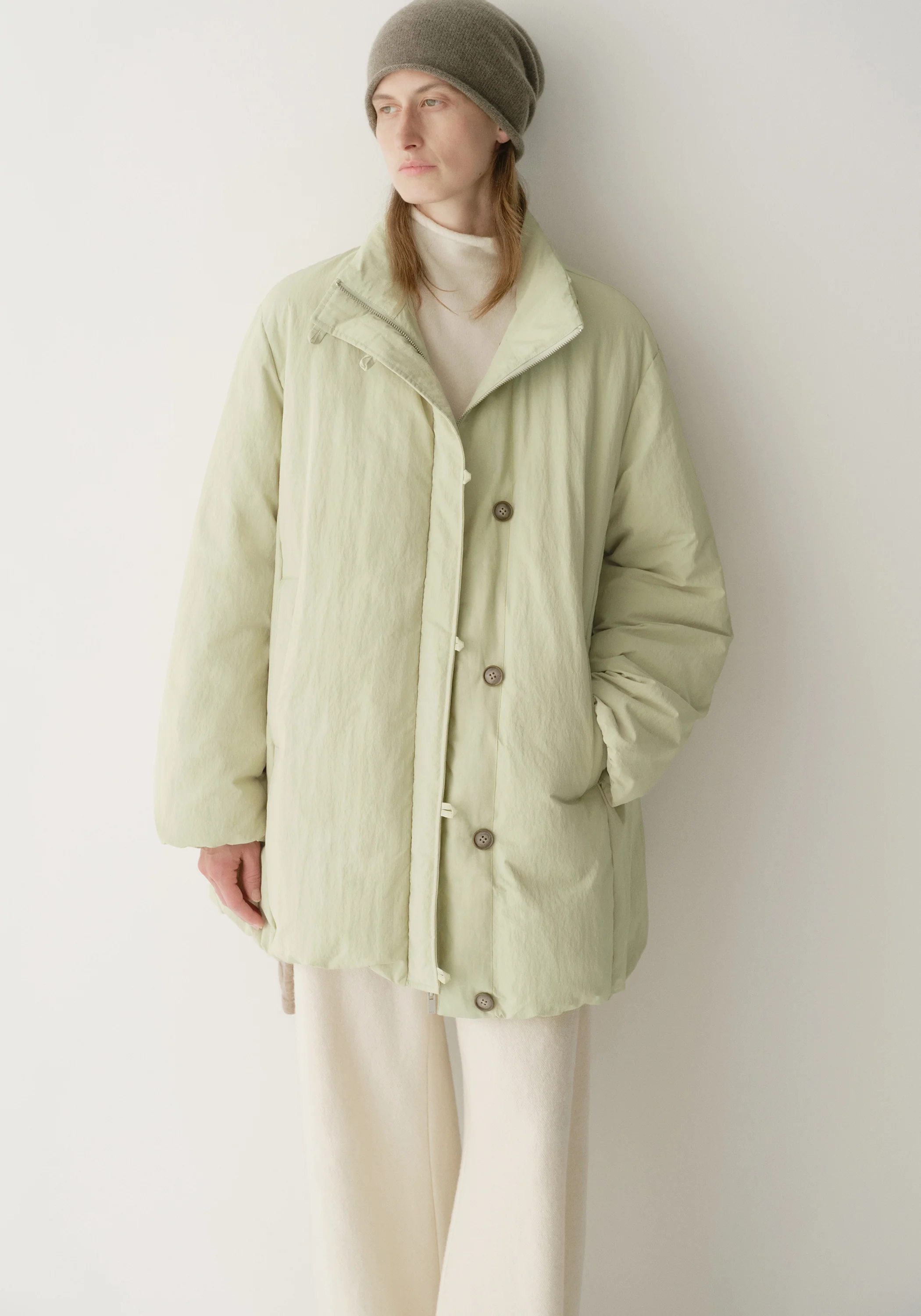 Asymmetric Long Down Jacket - Image 13