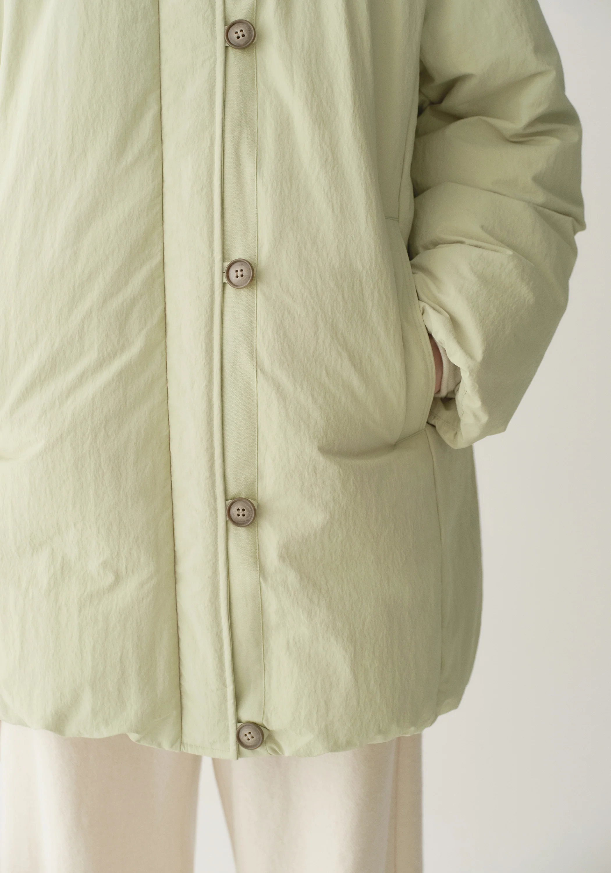 Asymmetric Long Down Jacket - Image 15
