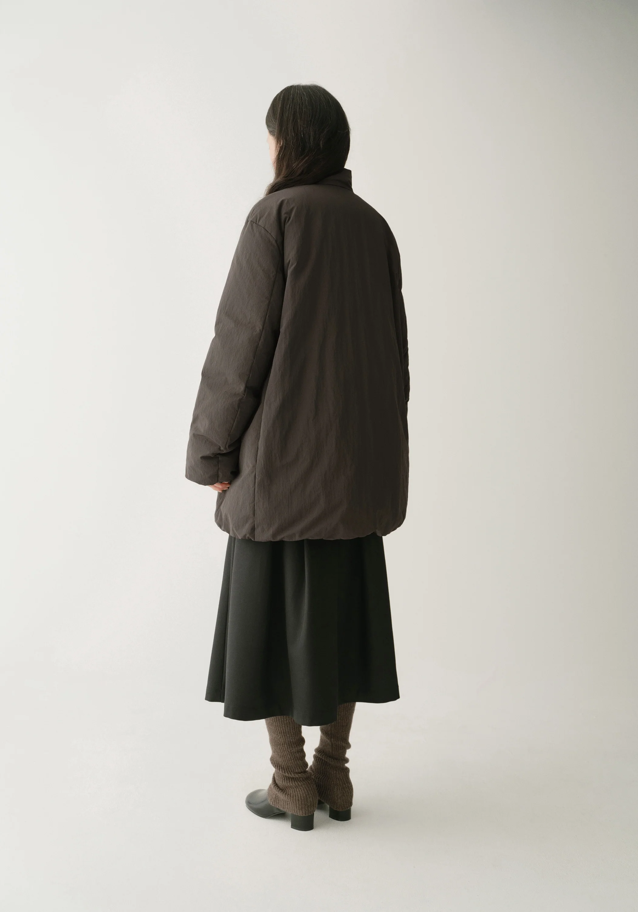 Asymmetric Long Down Jacket - Image 5