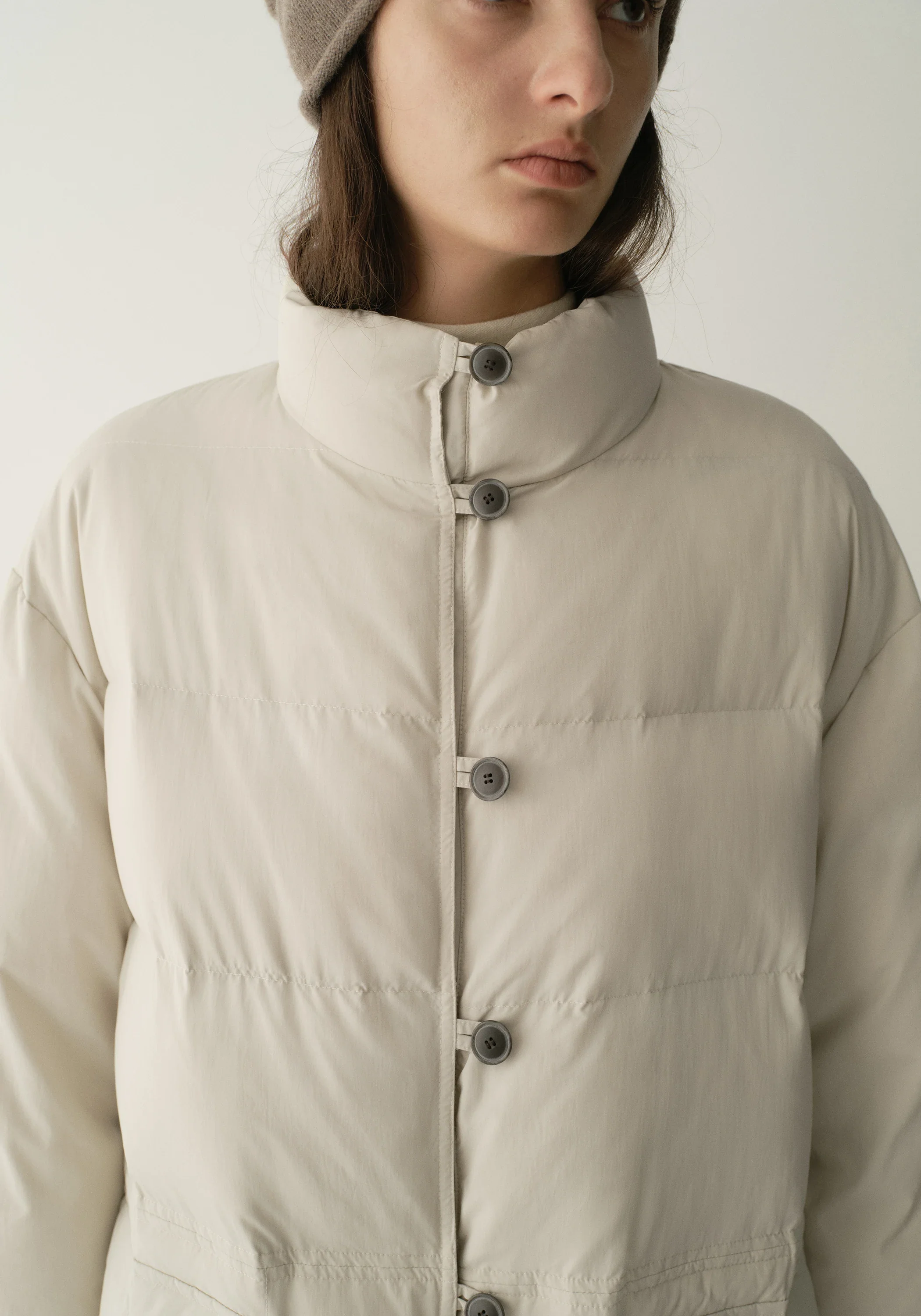 Long Quilted Down Coat - Image 10