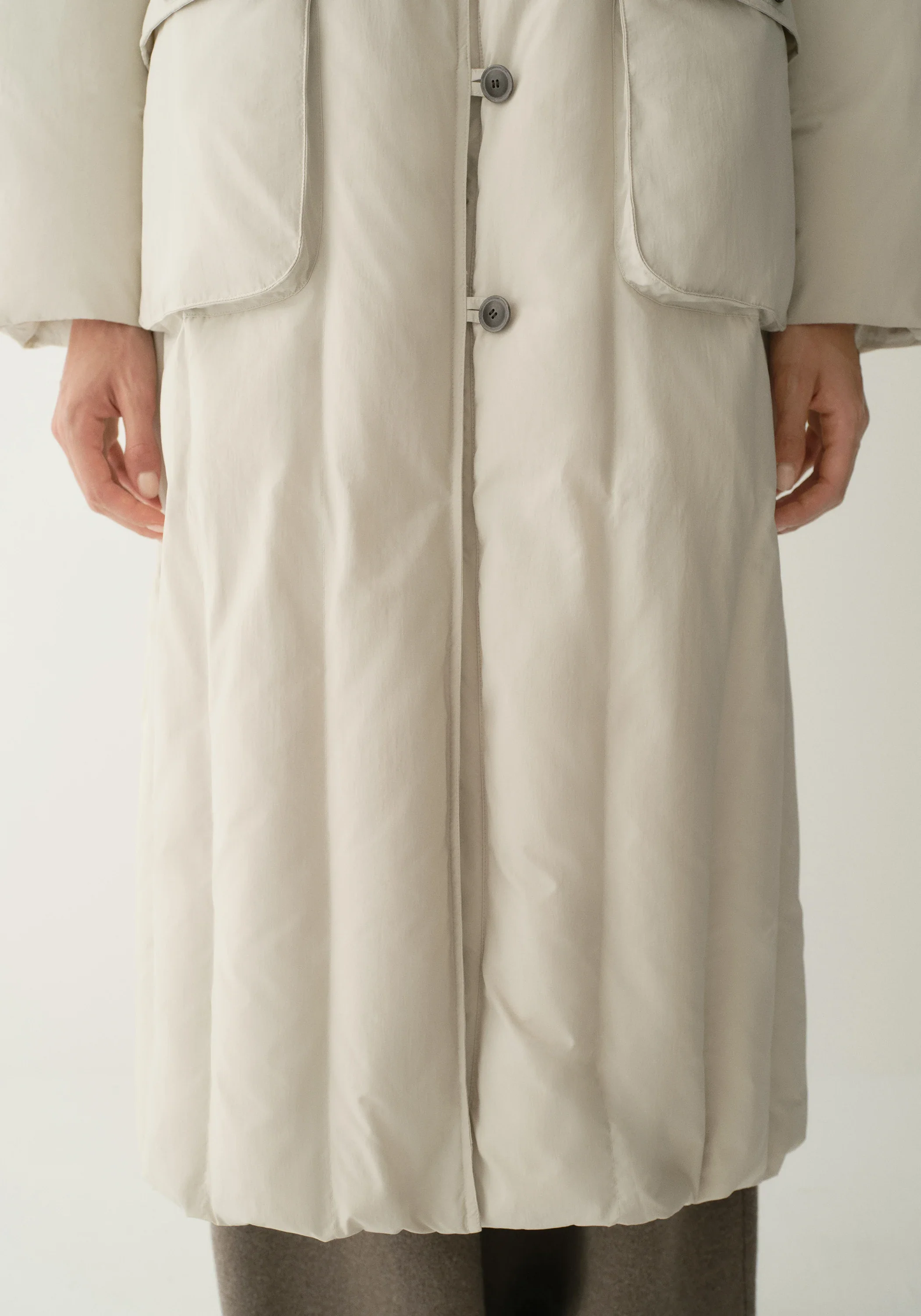 Long Quilted Down Coat - Image 12