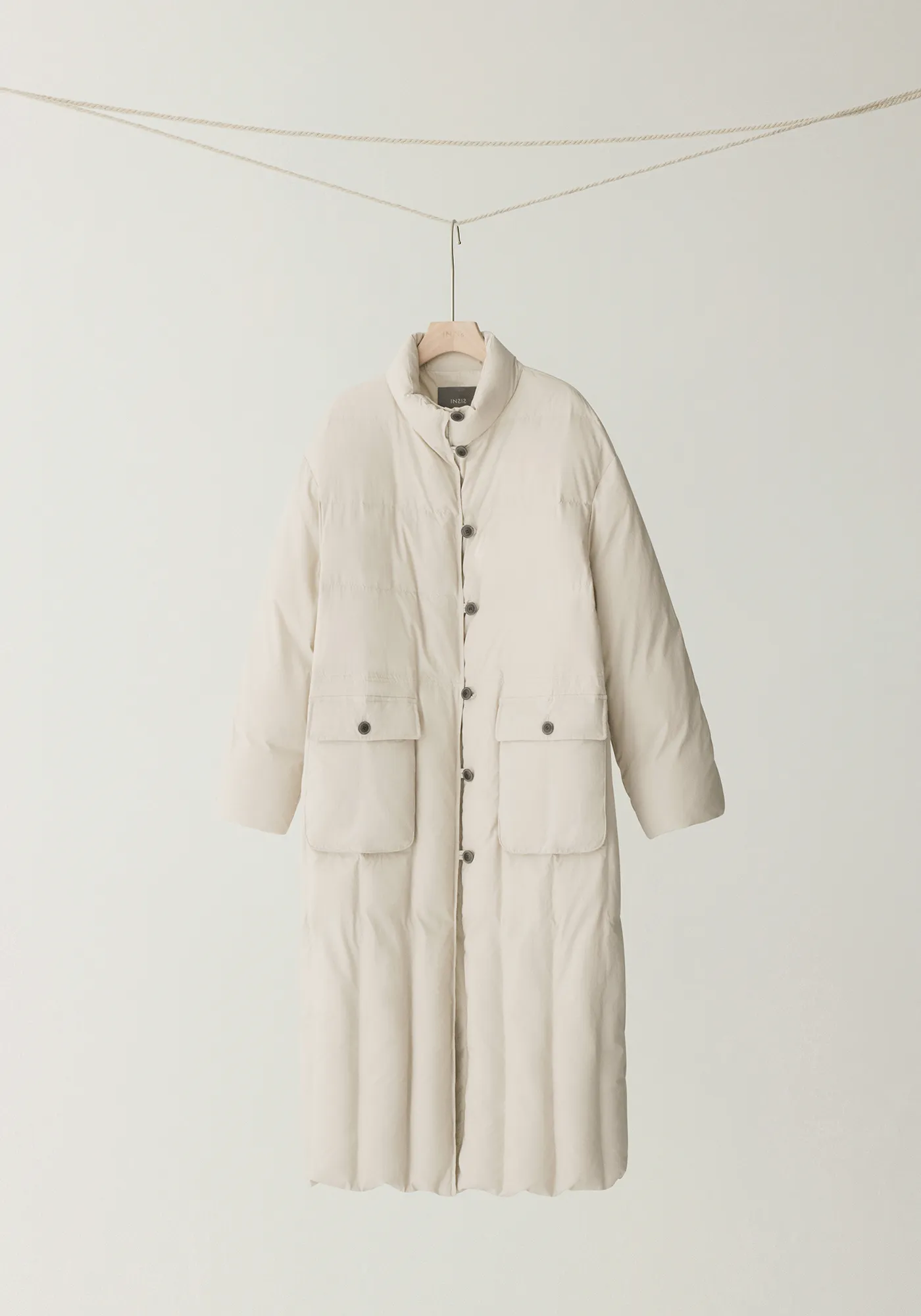 Long Quilted Down Coat - Image 14