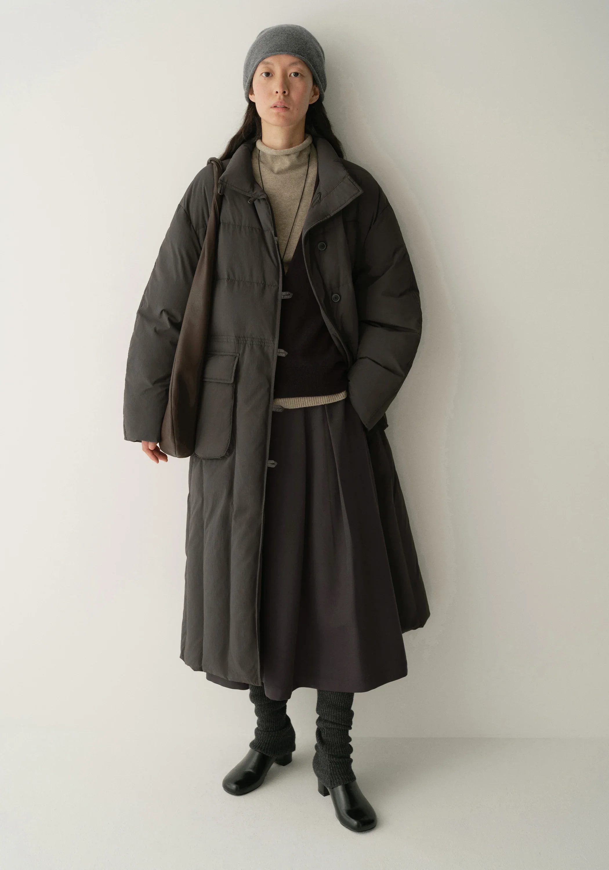 Long Quilted Down Coat - Image 16