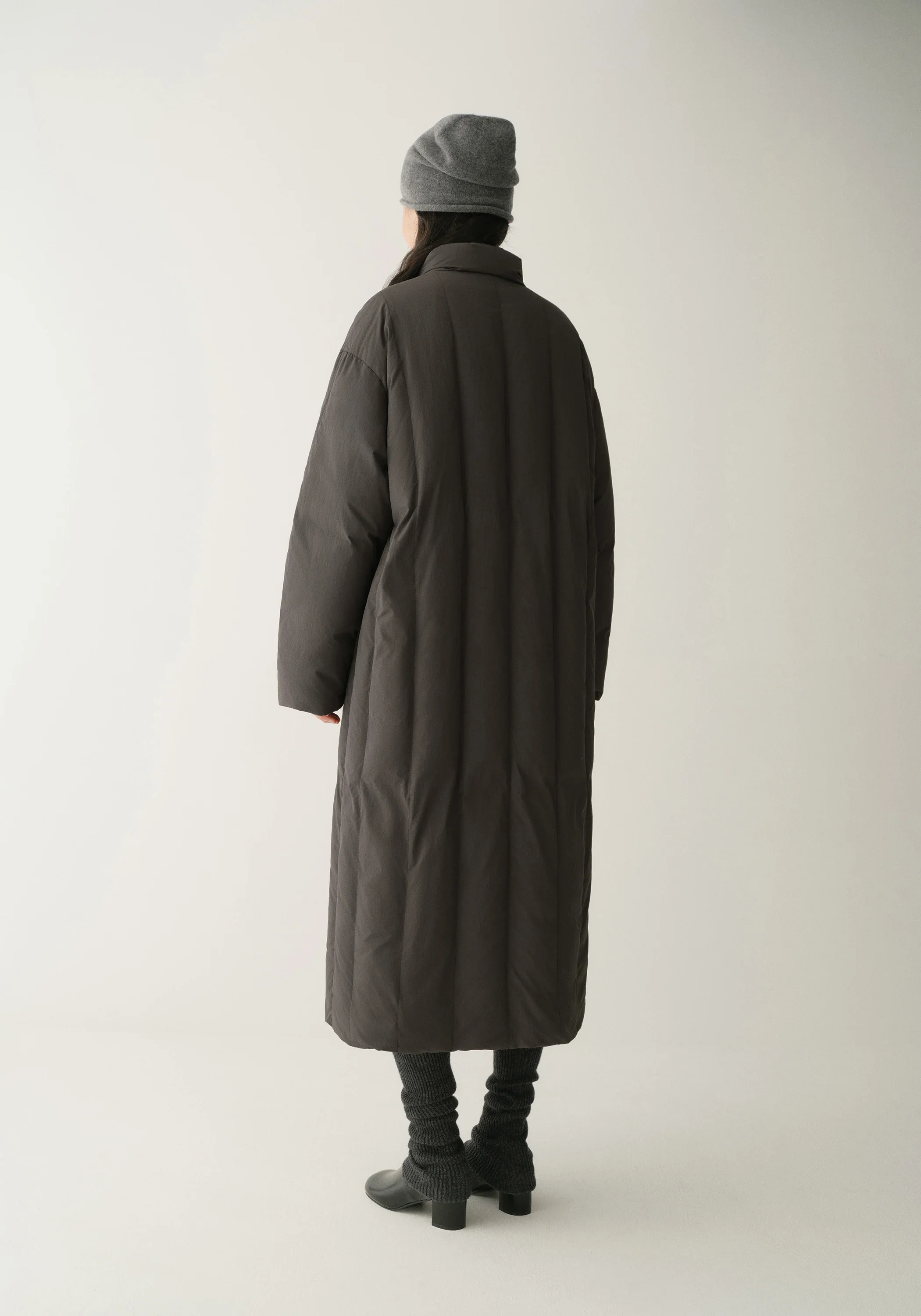 Long Quilted Down Coat - Image 17