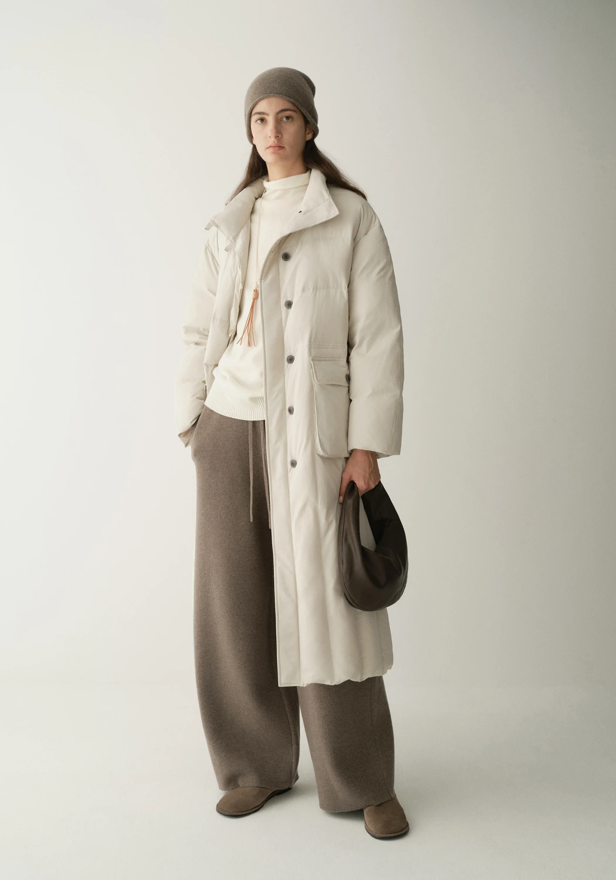 Long Quilted Down Coat - Image 2