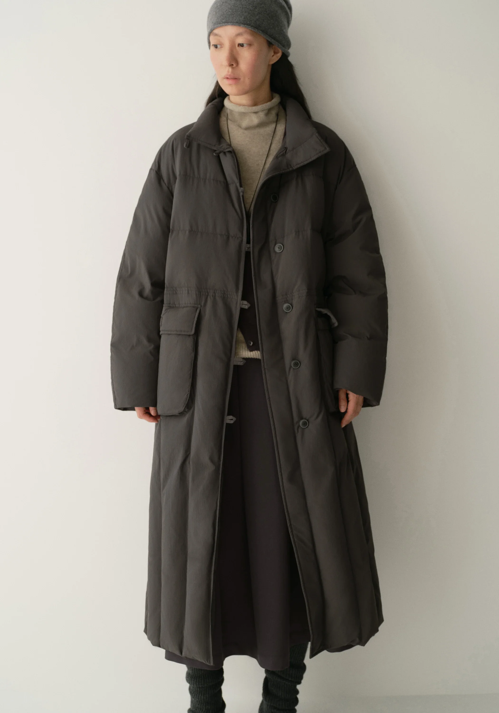 Long Quilted Down Coat - Image 20