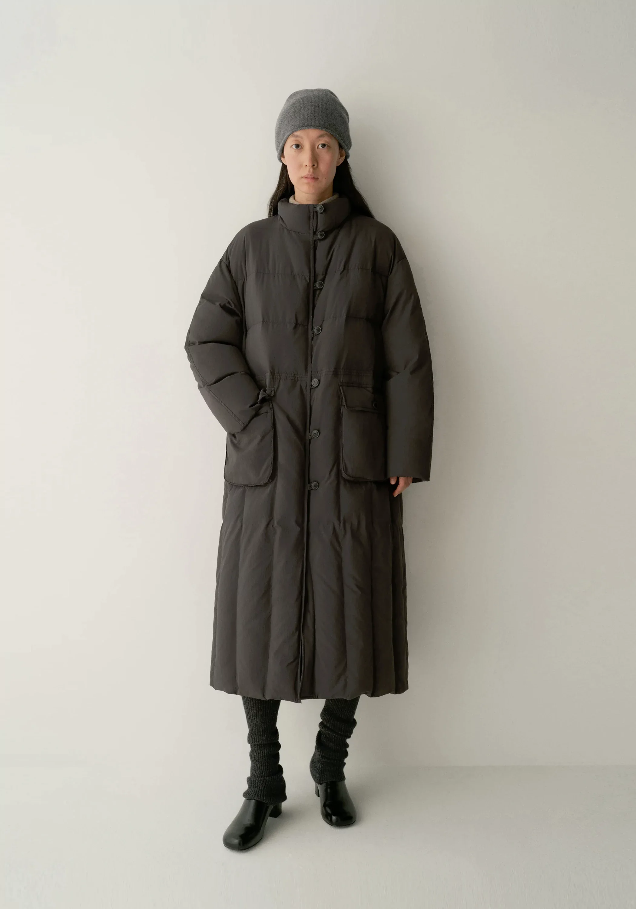Long Quilted Down Coat - Image 3