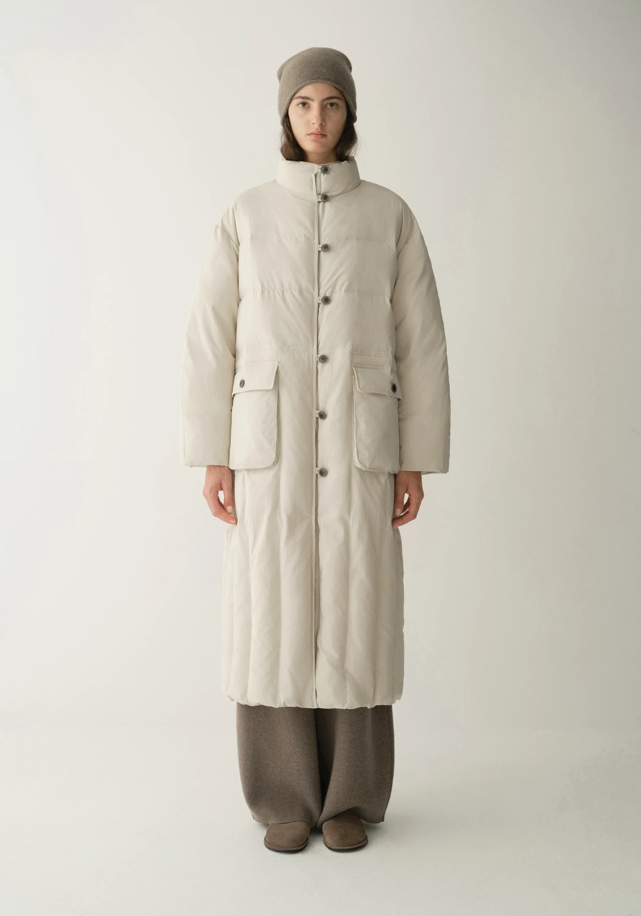 Long Quilted Down Coat - Image 5