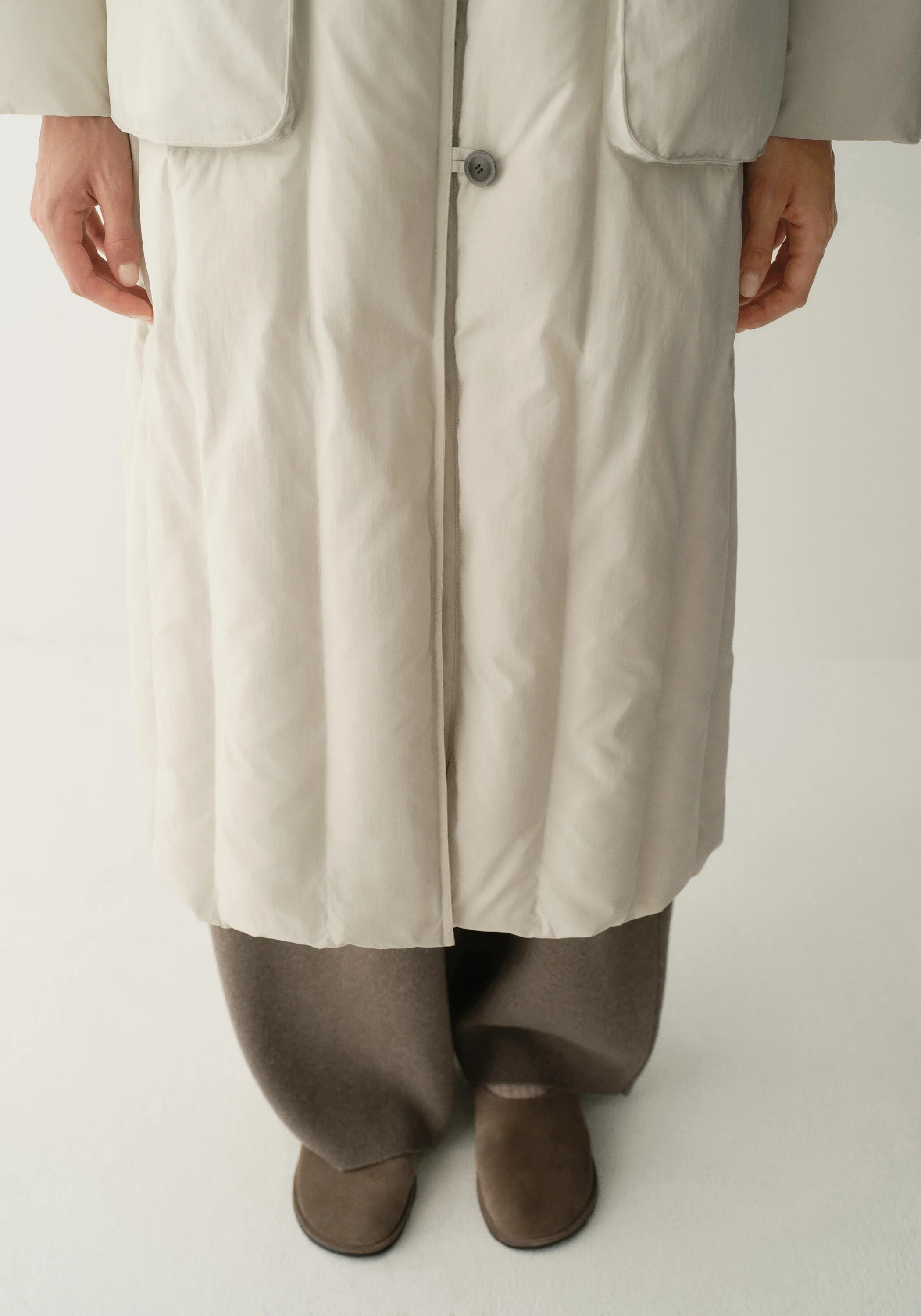 Long Quilted Down Coat - Image 6