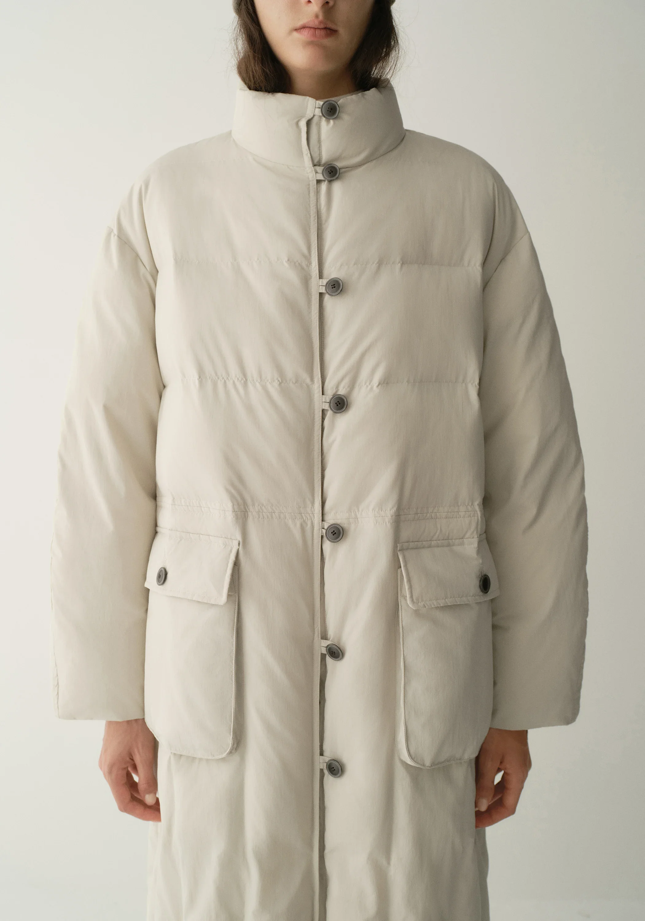 Long Quilted Down Coat - Image 8