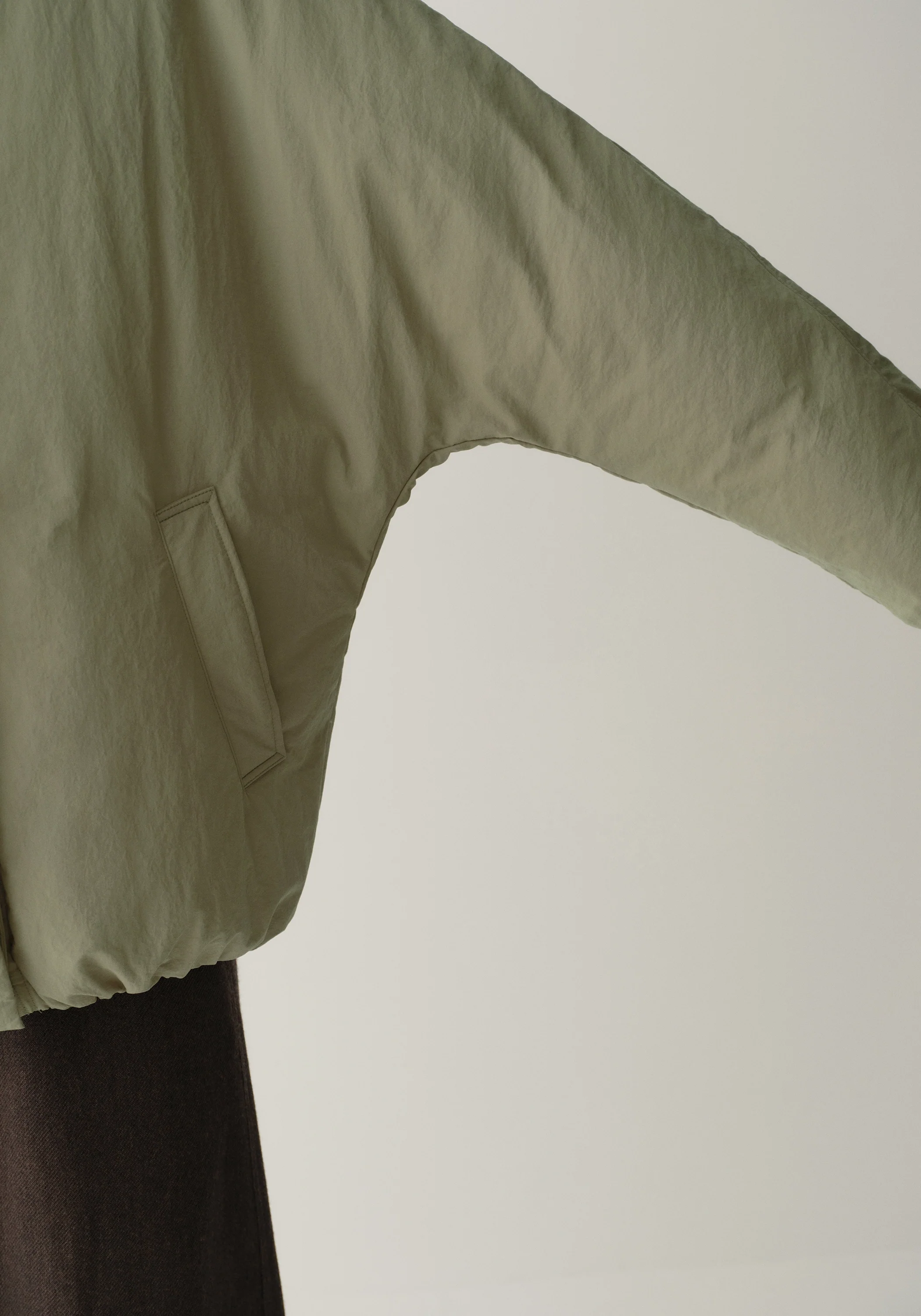 Batwing Sleeve Down Jacket - Image 12