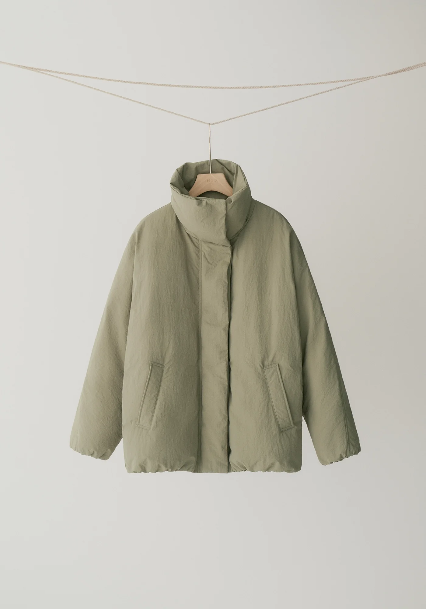Batwing Sleeve Down Jacket - Image 15