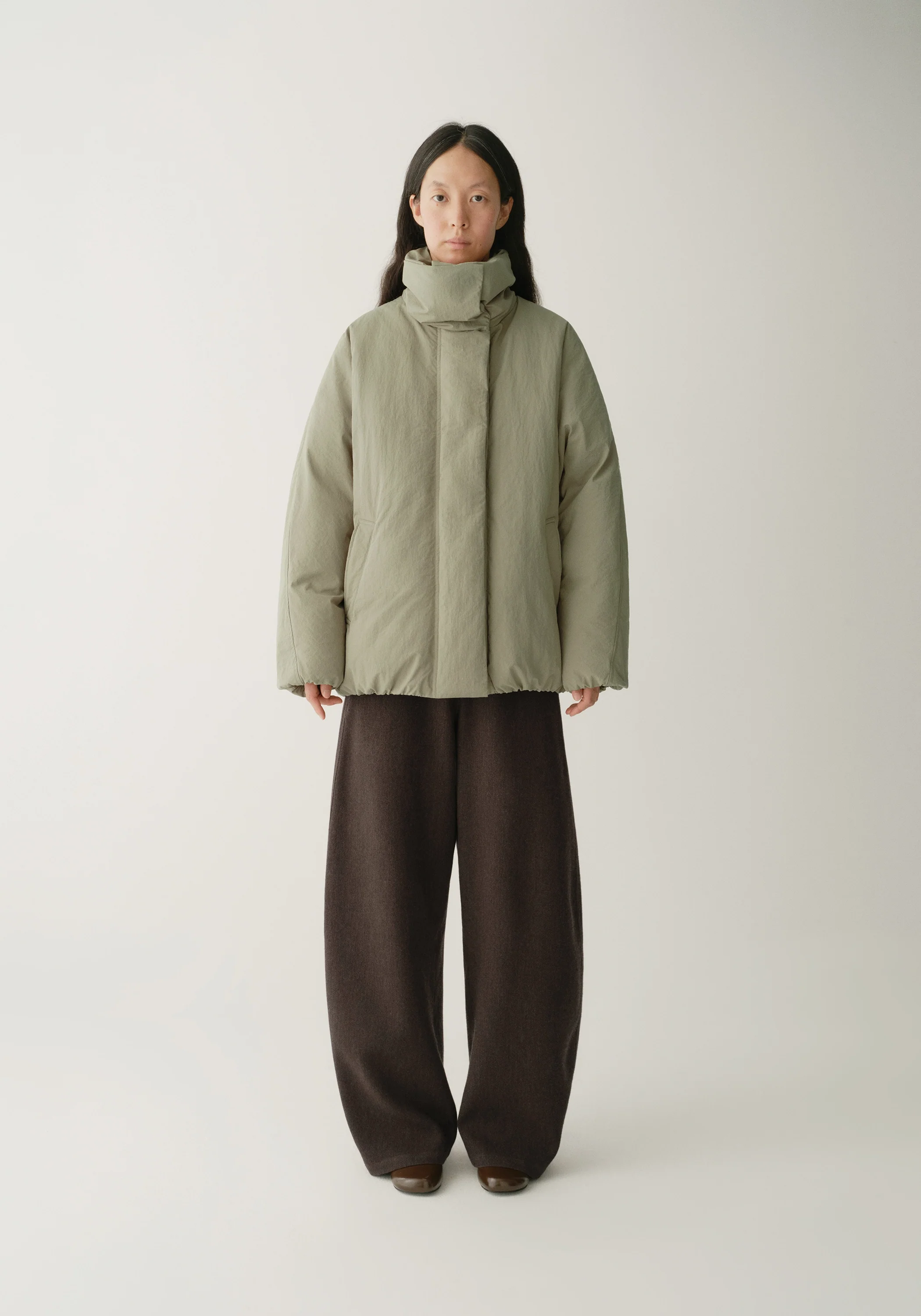 Batwing Sleeve Down Jacket - Image 2