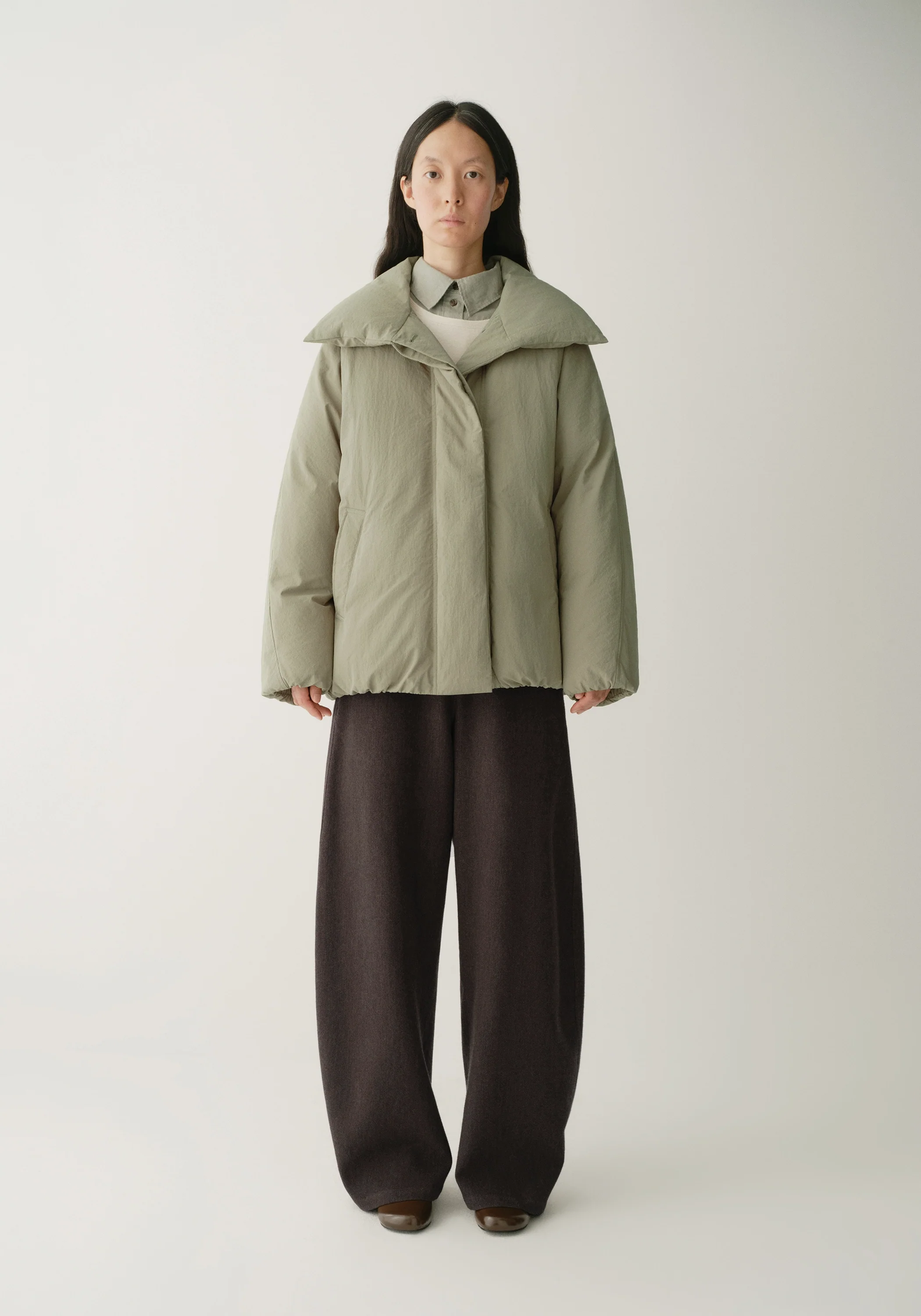 Batwing Sleeve Down Jacket - Image 4