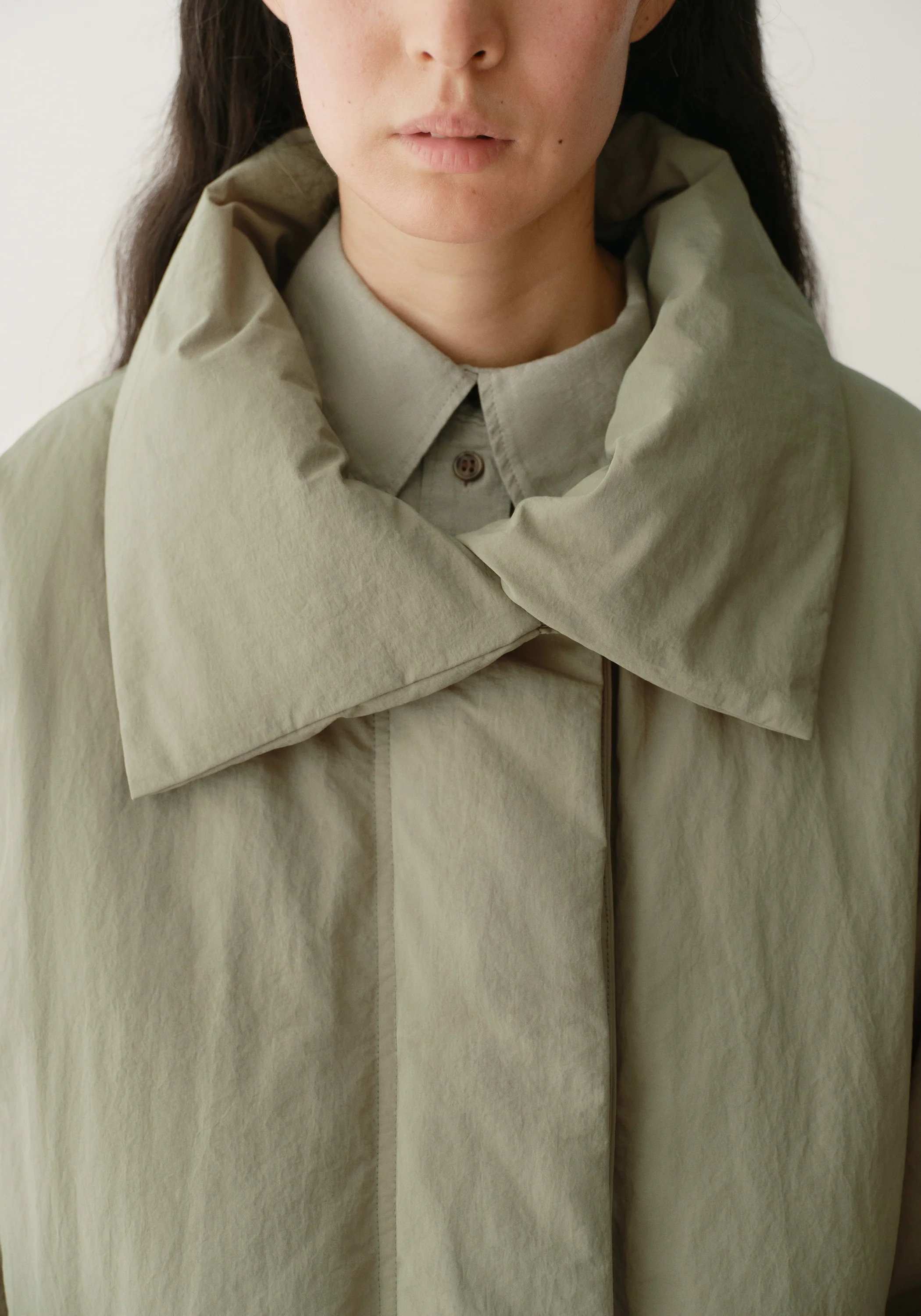 Batwing Sleeve Down Jacket - Image 9