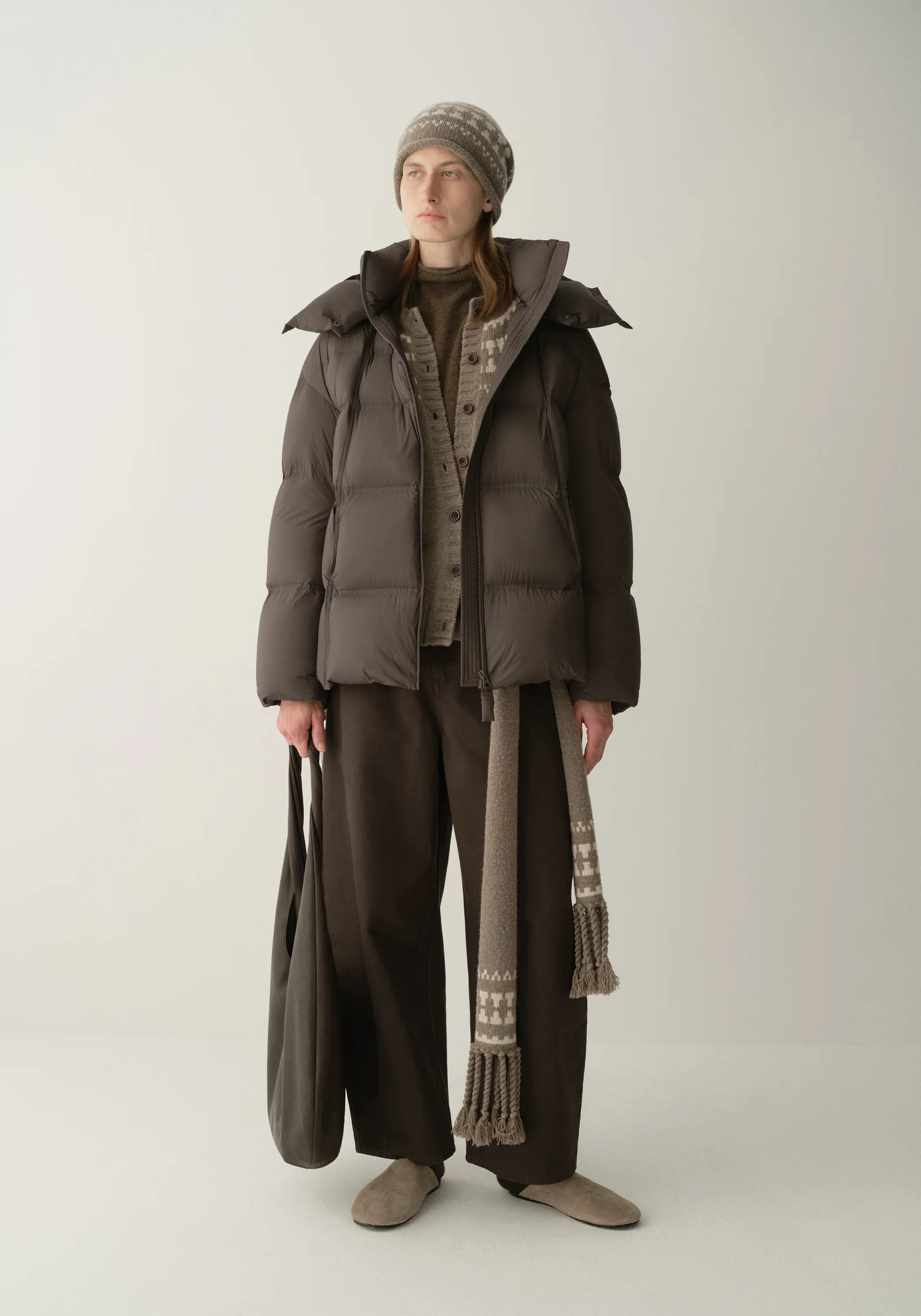 Puffer Quilted Down Short Jacket - Image 10
