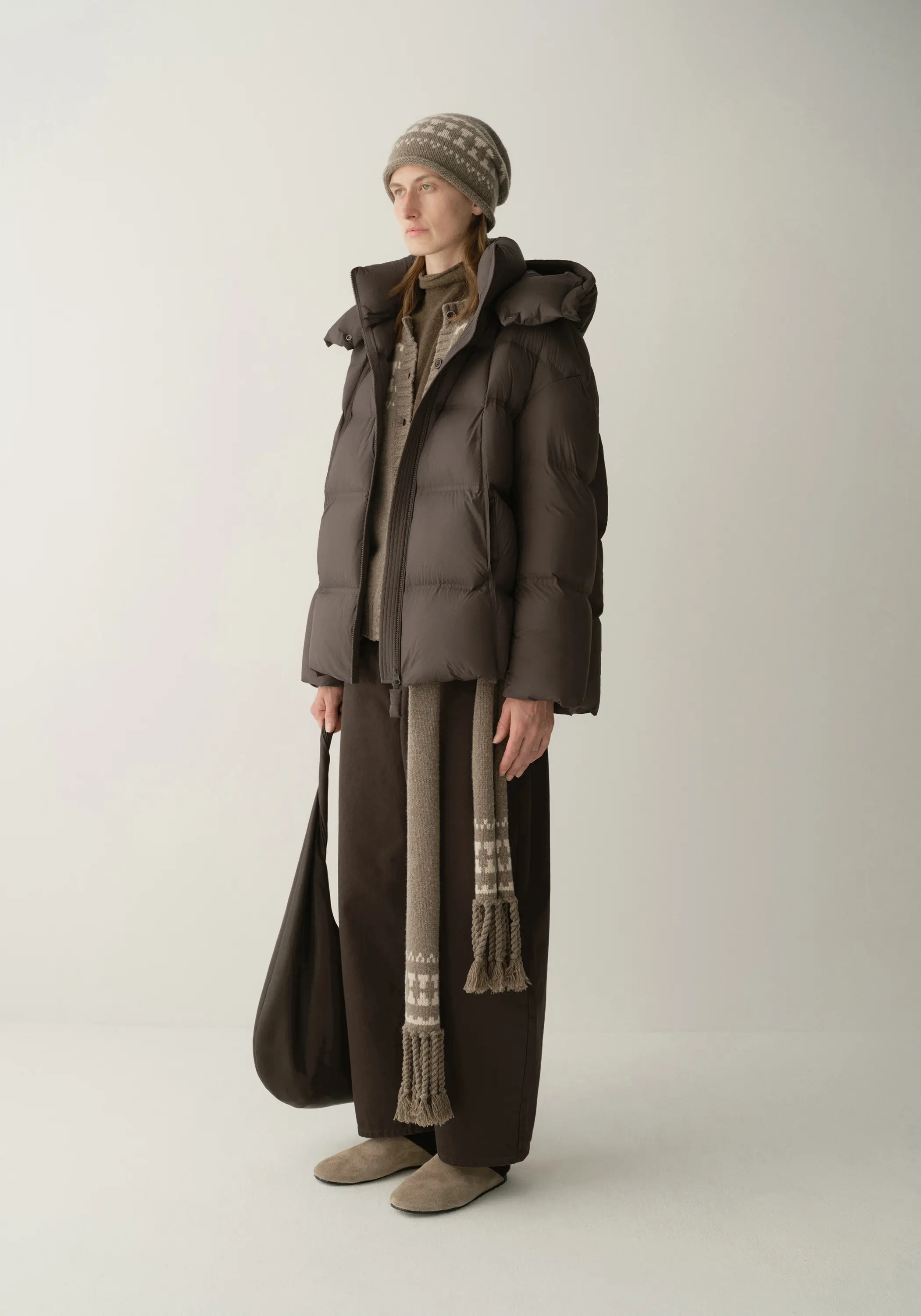Puffer Quilted Down Short Jacket - Image 11