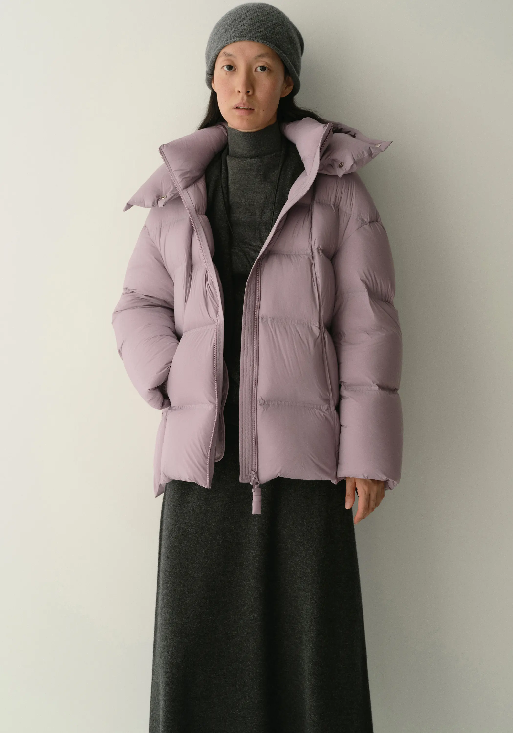 Puffer Quilted Down Short Jacket - Image 17