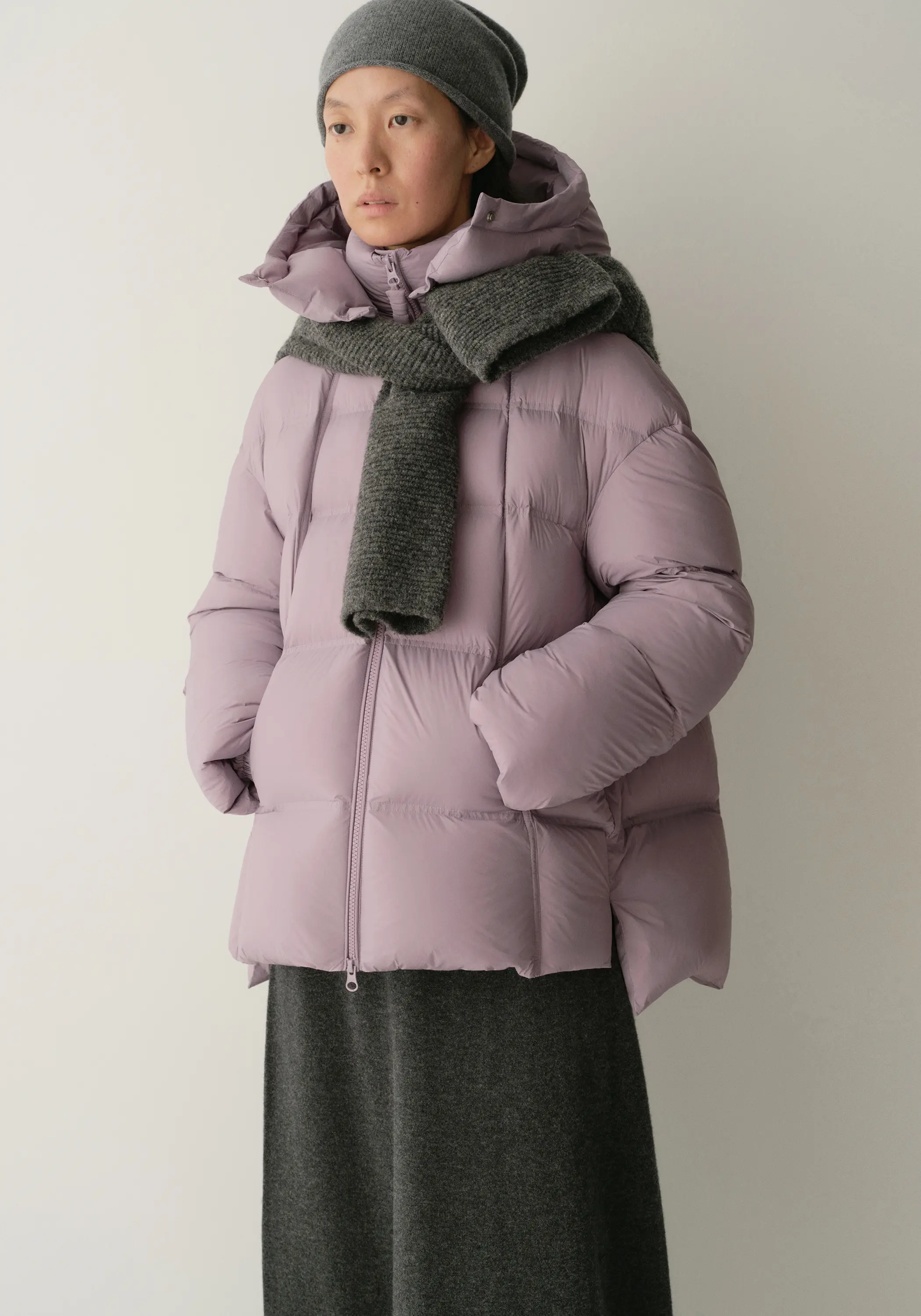 Puffer Quilted Down Short Jacket - Image 18