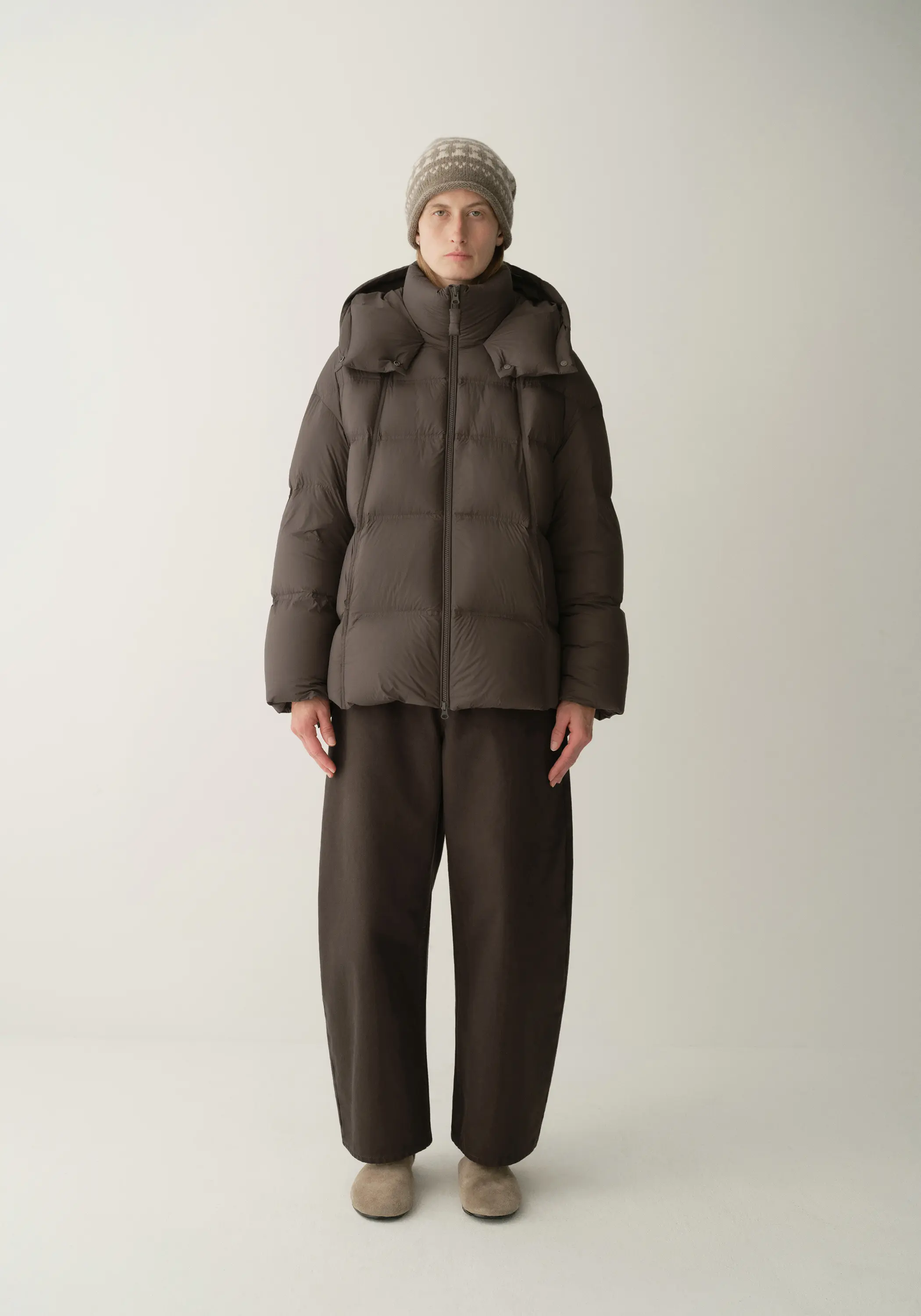 Puffer Quilted Down Short Jacket - Image 2