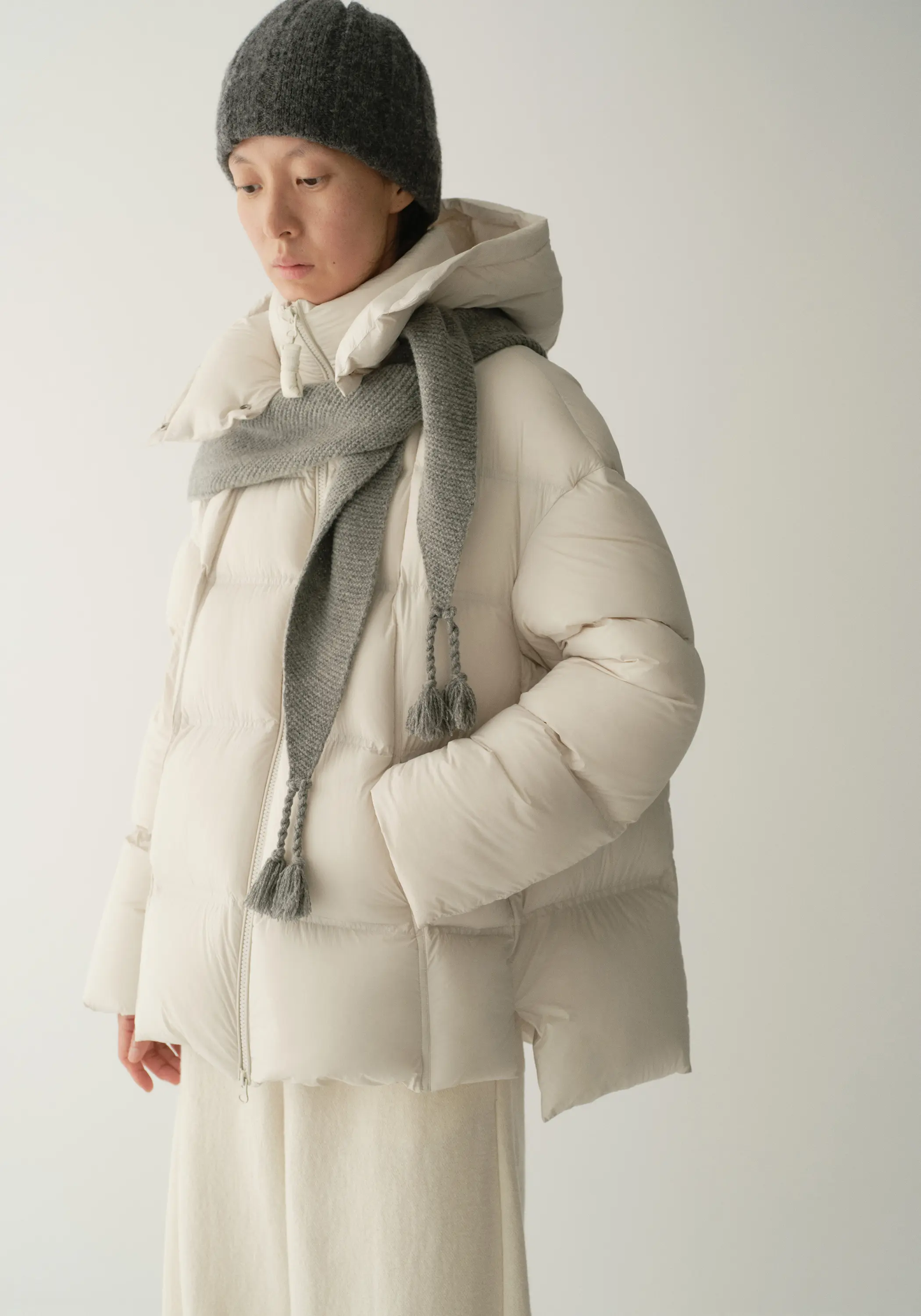Puffer Quilted Down Short Jacket - Image 4