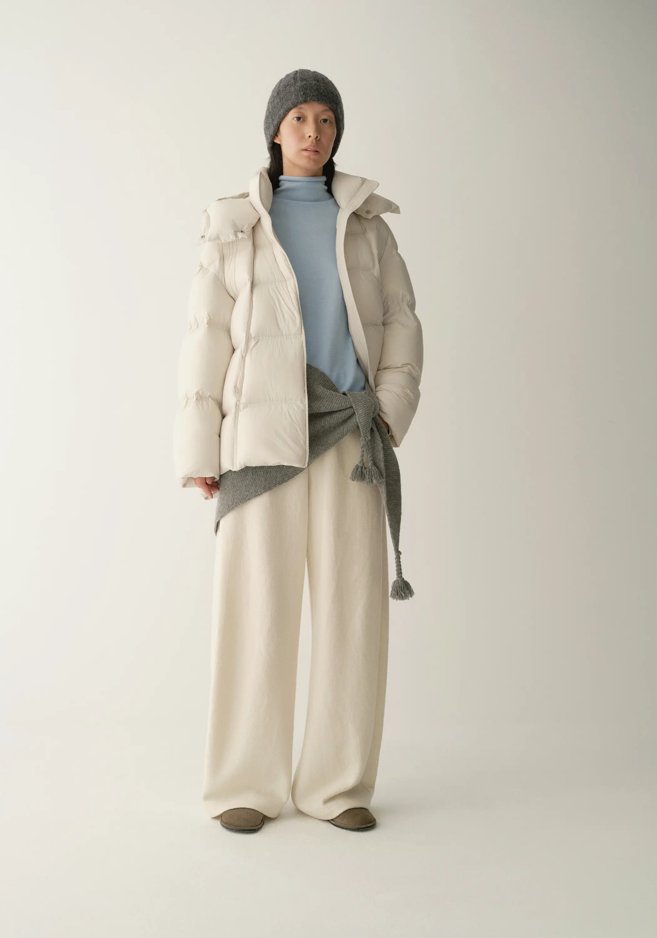 Puffer Quilted Down Short Jacket - Image 7