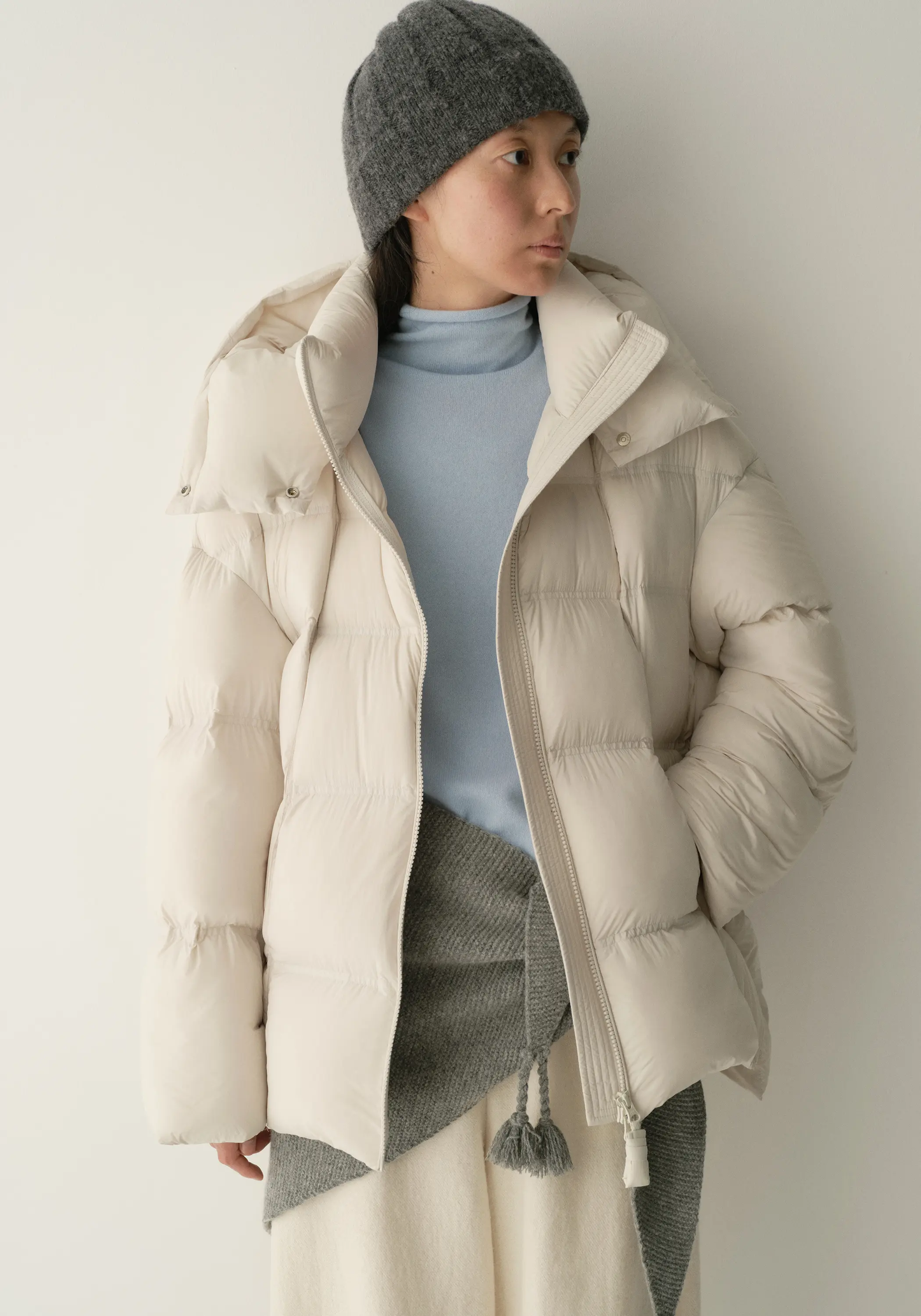 Puffer Quilted Down Short Jacket - Image 8